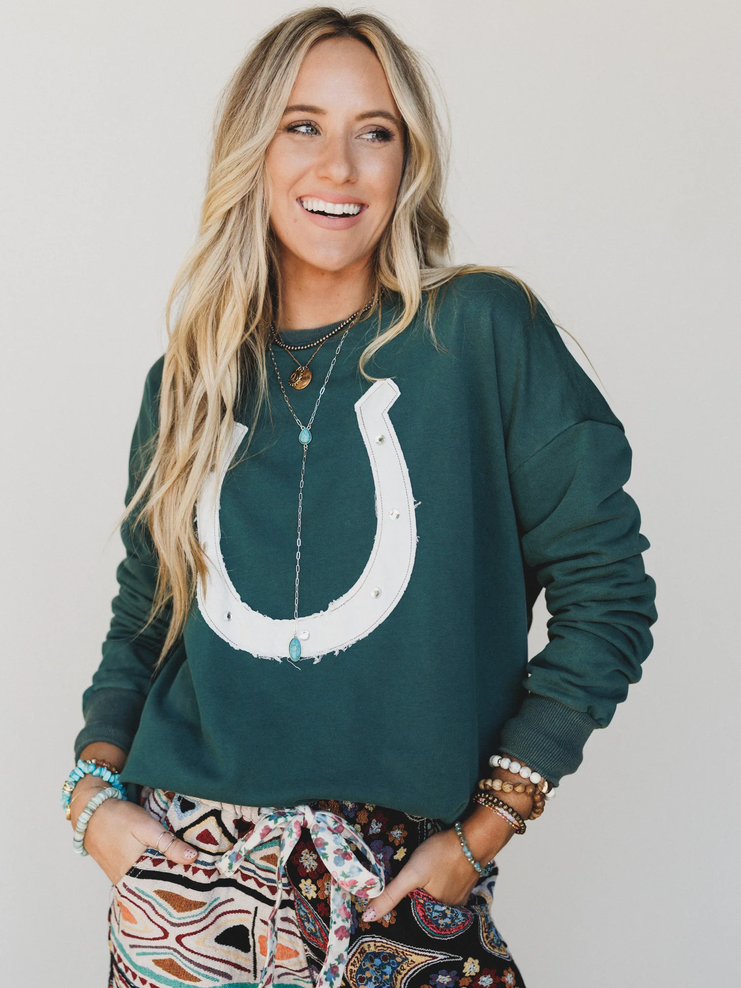 Lucky Lady Sweatshirt - Rainforest