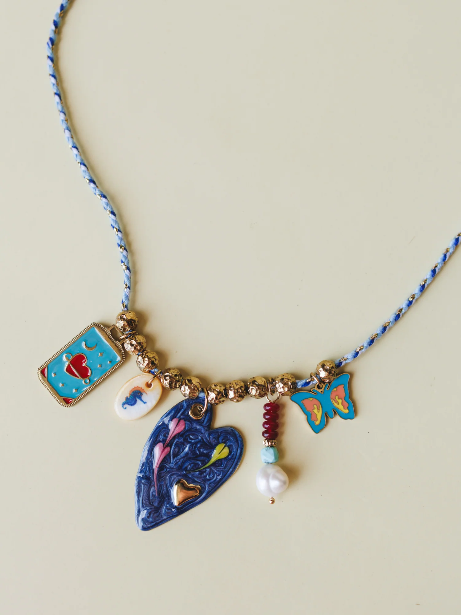 Madison Necklace - Navy - Image 2