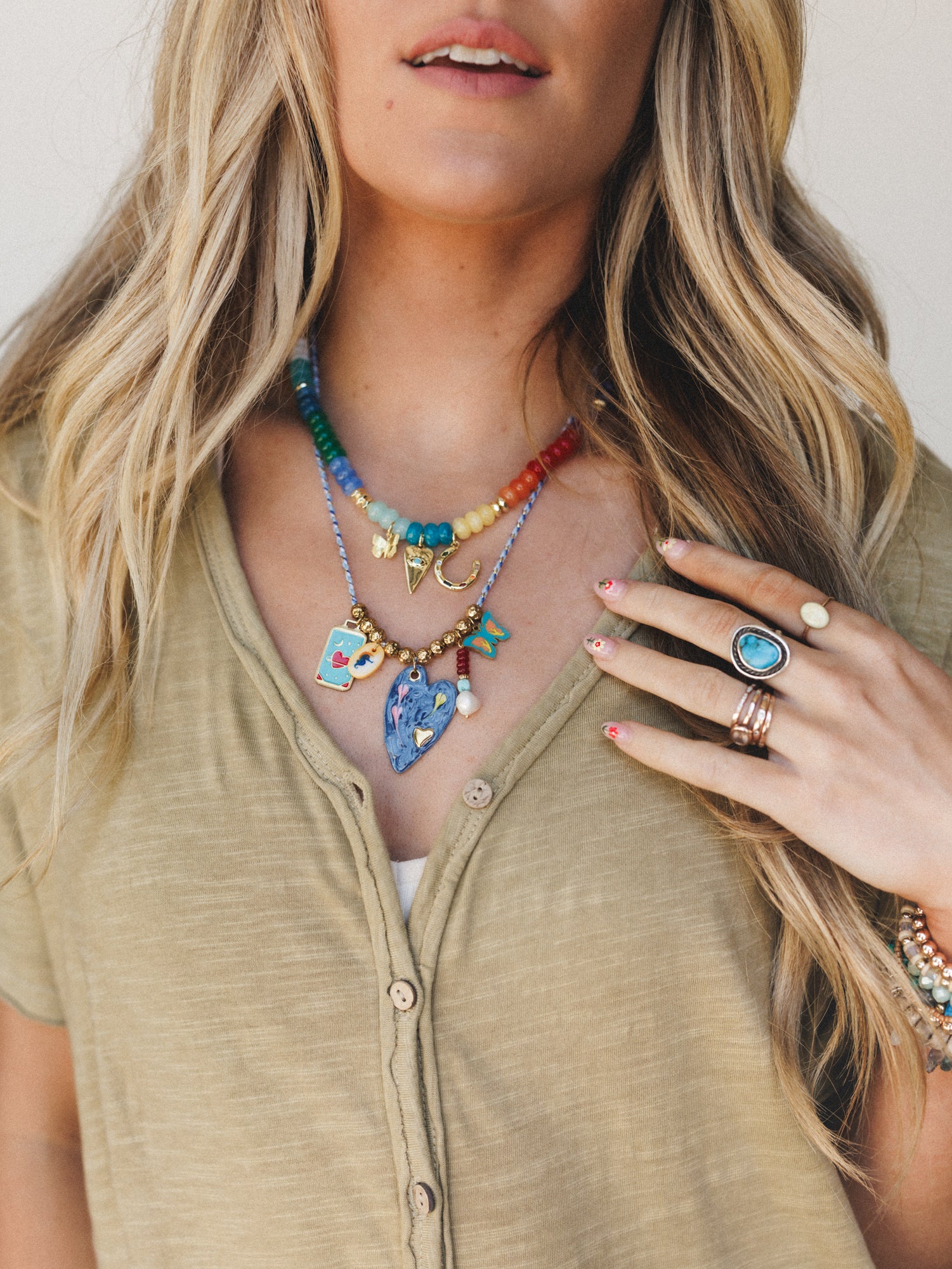 Madison Necklace - Navy - Image 5