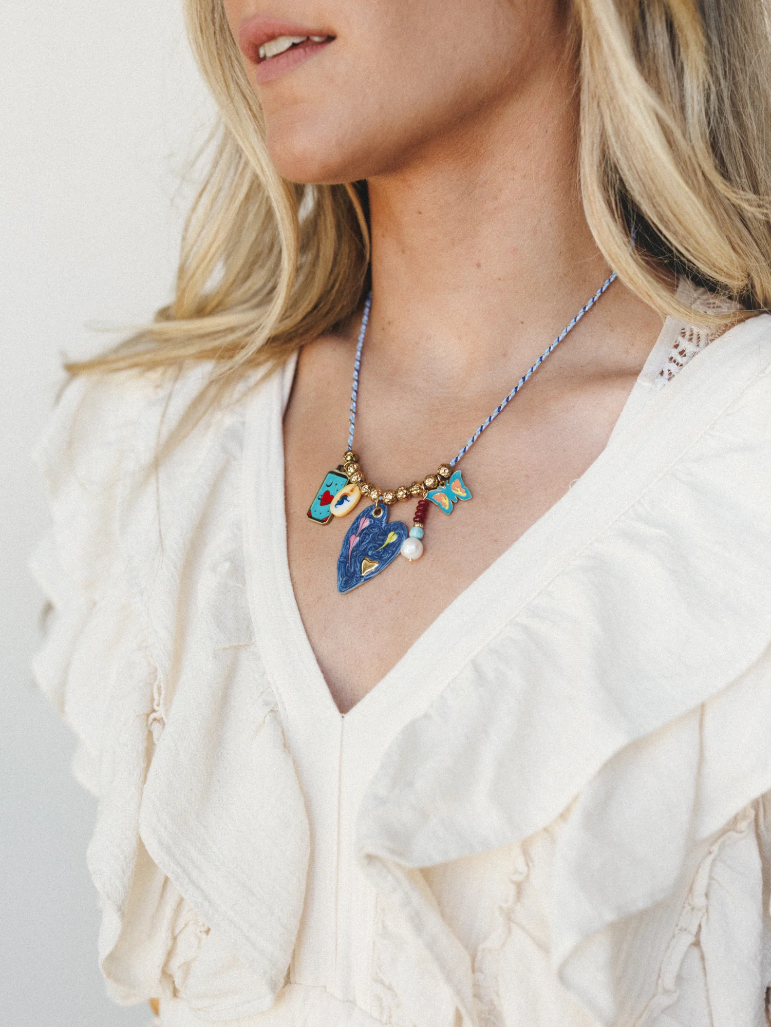 Madison Necklace - Navy - Image 6