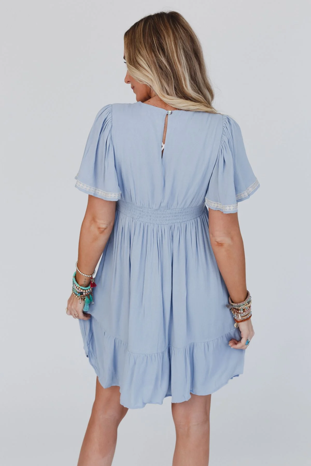 Magdaline Mini Dress - Blue - Image 3