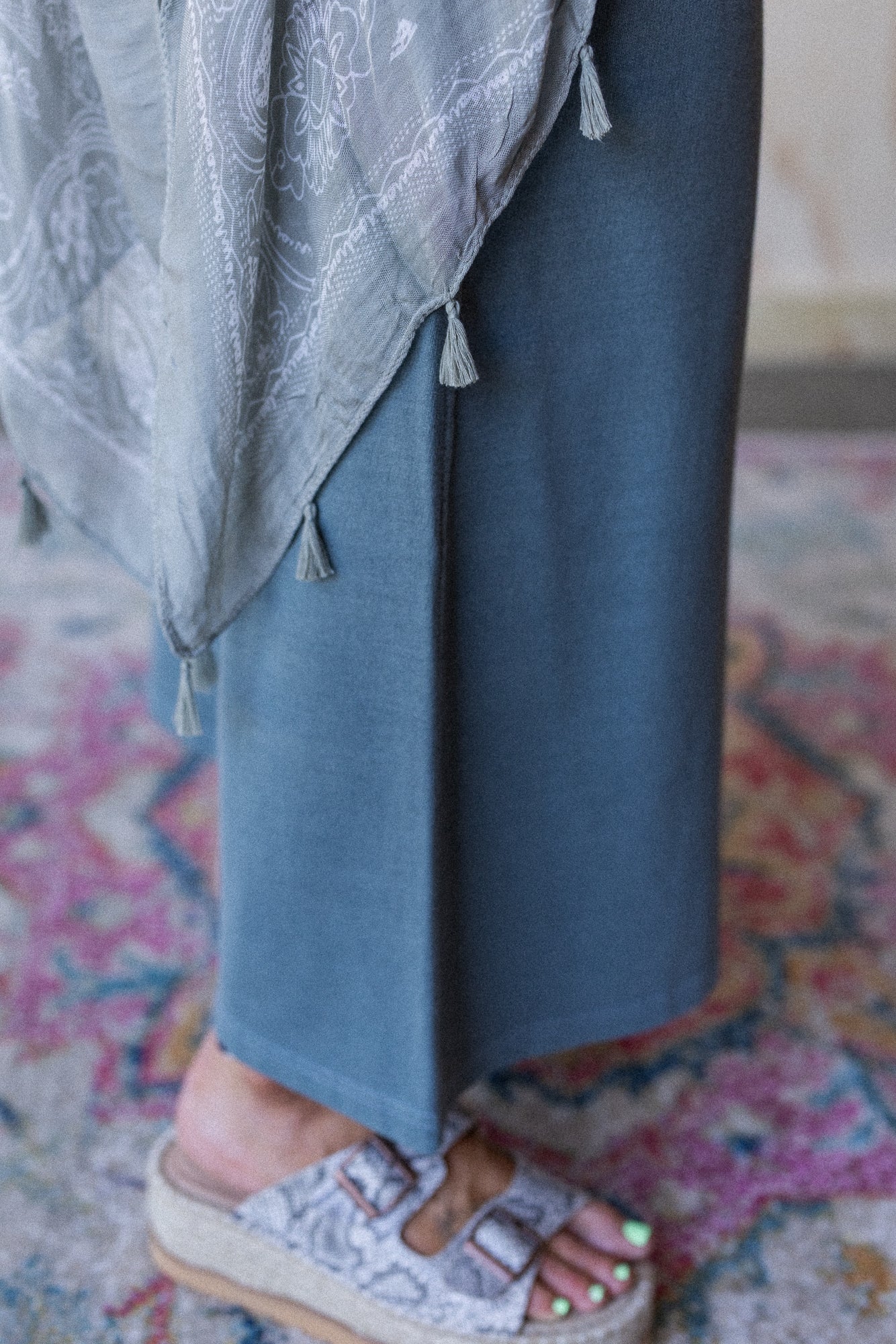 Mandala Tassel Kimono - Olive - Image 4