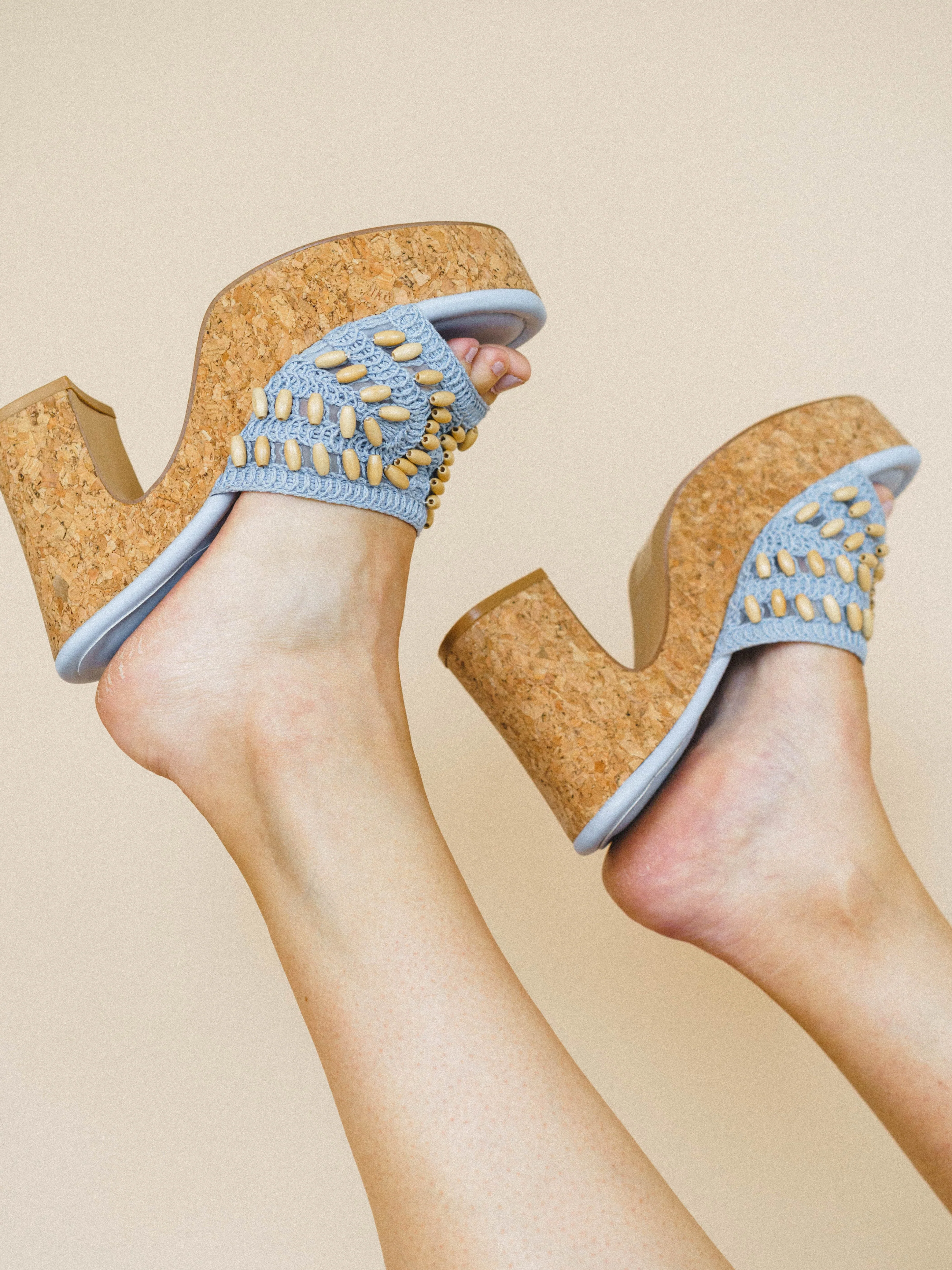 Marina Platform Heel - Blue