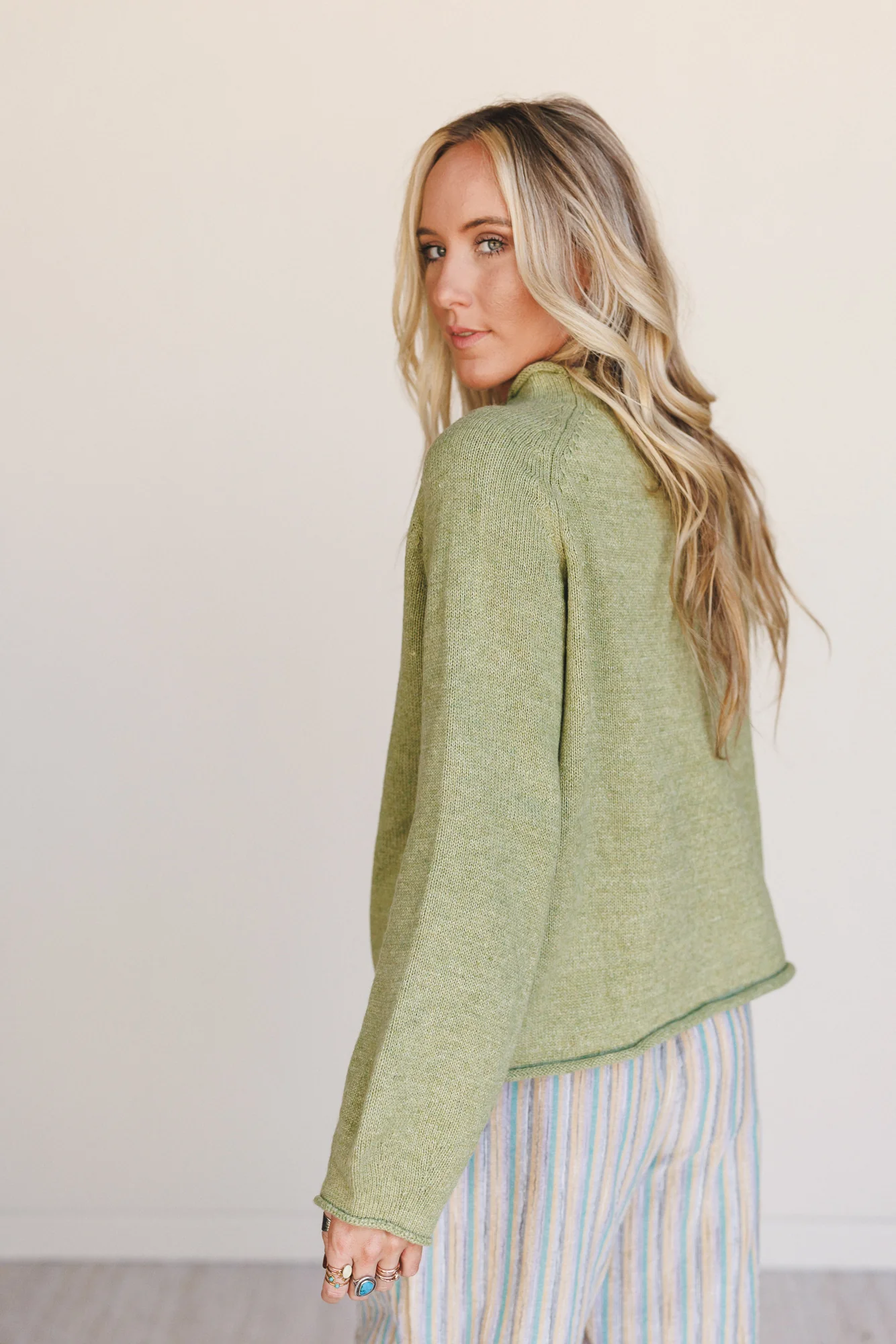 Marine Layers Sweater Top - Olive - Image 3