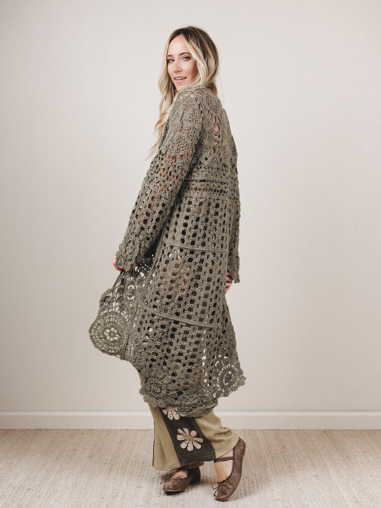 Maysa Crochet Top - Olive - Image 4