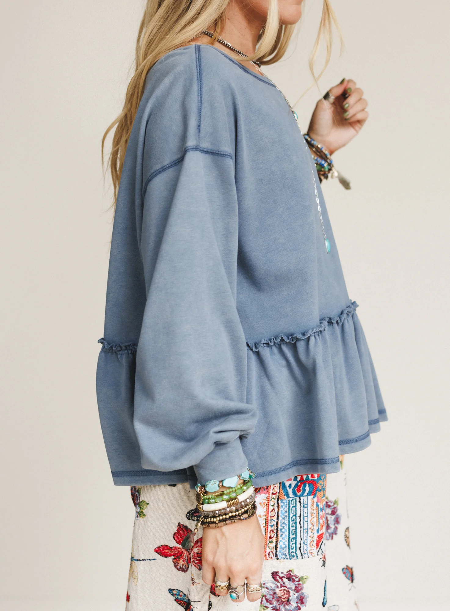 Meadow Club Top - Navy - Image 4
