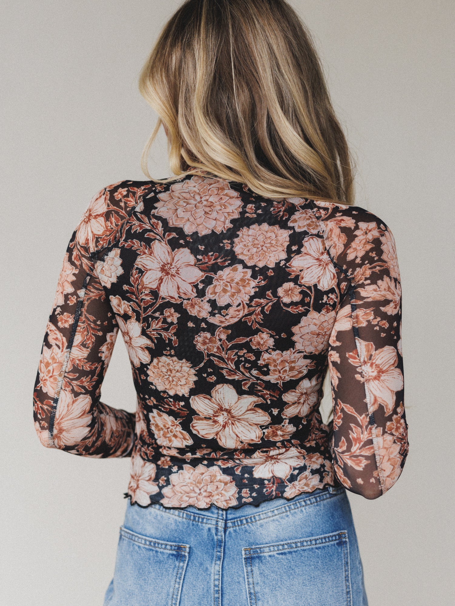 Meadow Darling Mesh Top - Black - Image 4