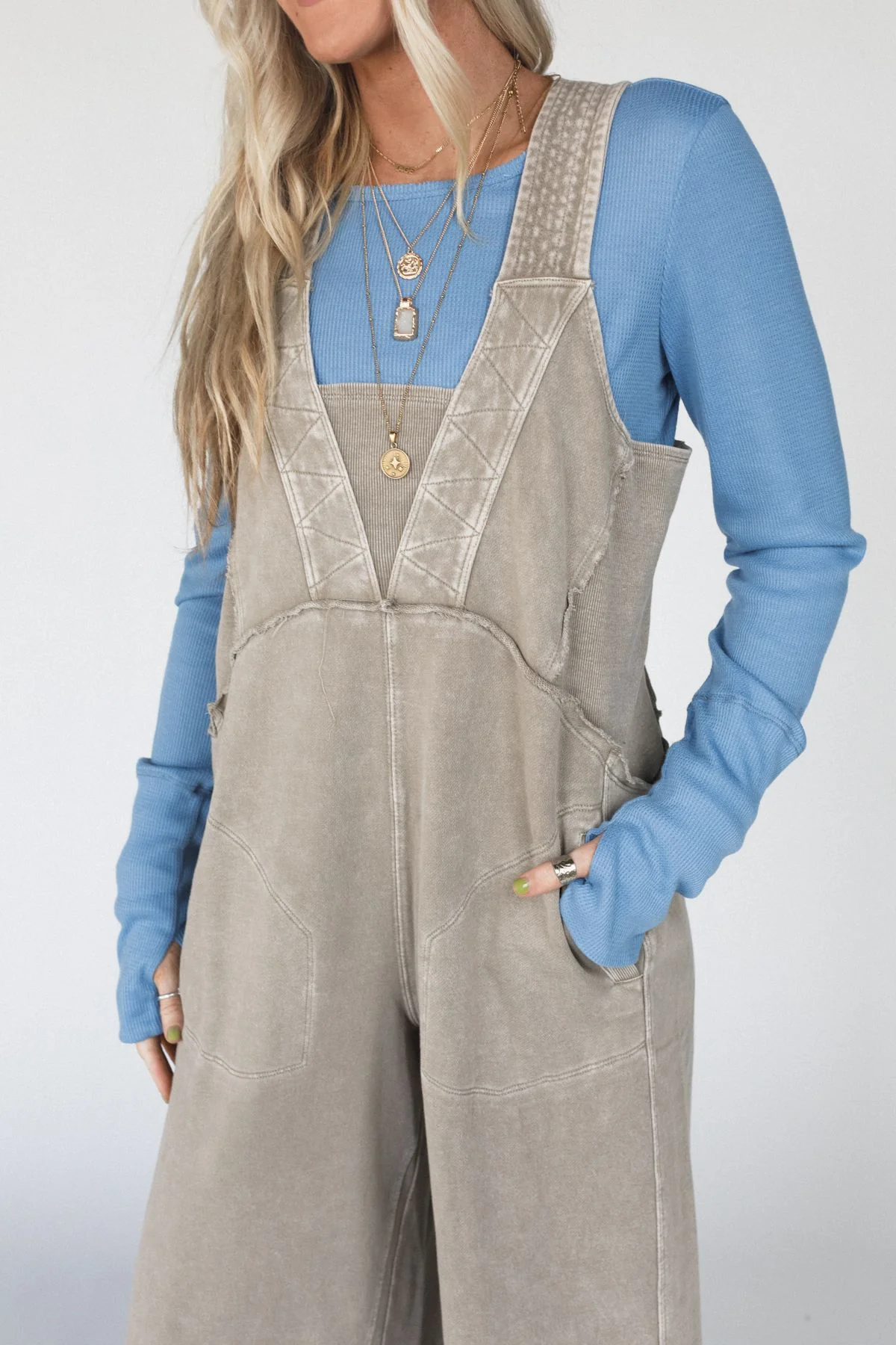 Meadow Dreamer Jumpsuit - Mushroom - Image 2