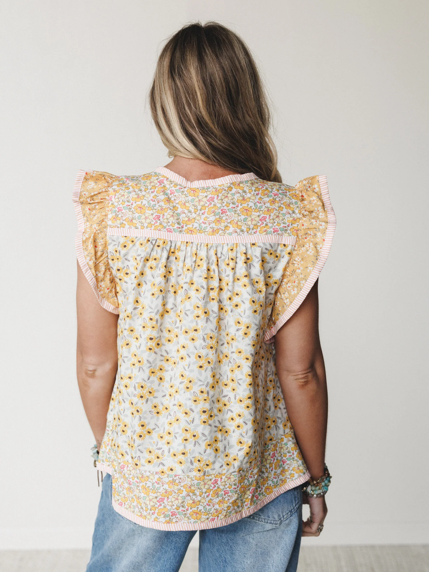 Meadow Maze Blouse - Sunflower Yellow - Image 4