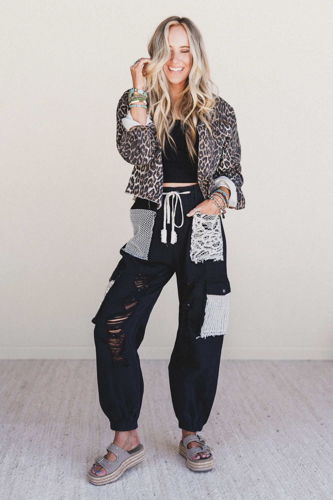 Meadowcat Denim Jacket - Leopard Multi - Image 5