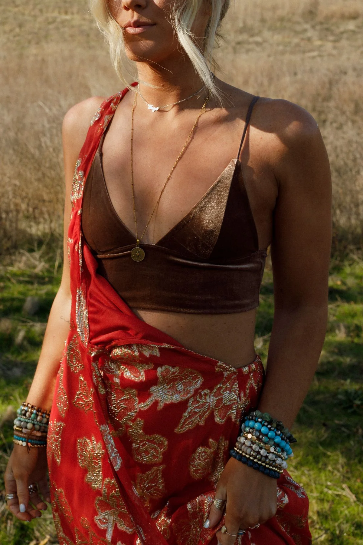 Mod Velvet Bralette - Mocha - Image 5