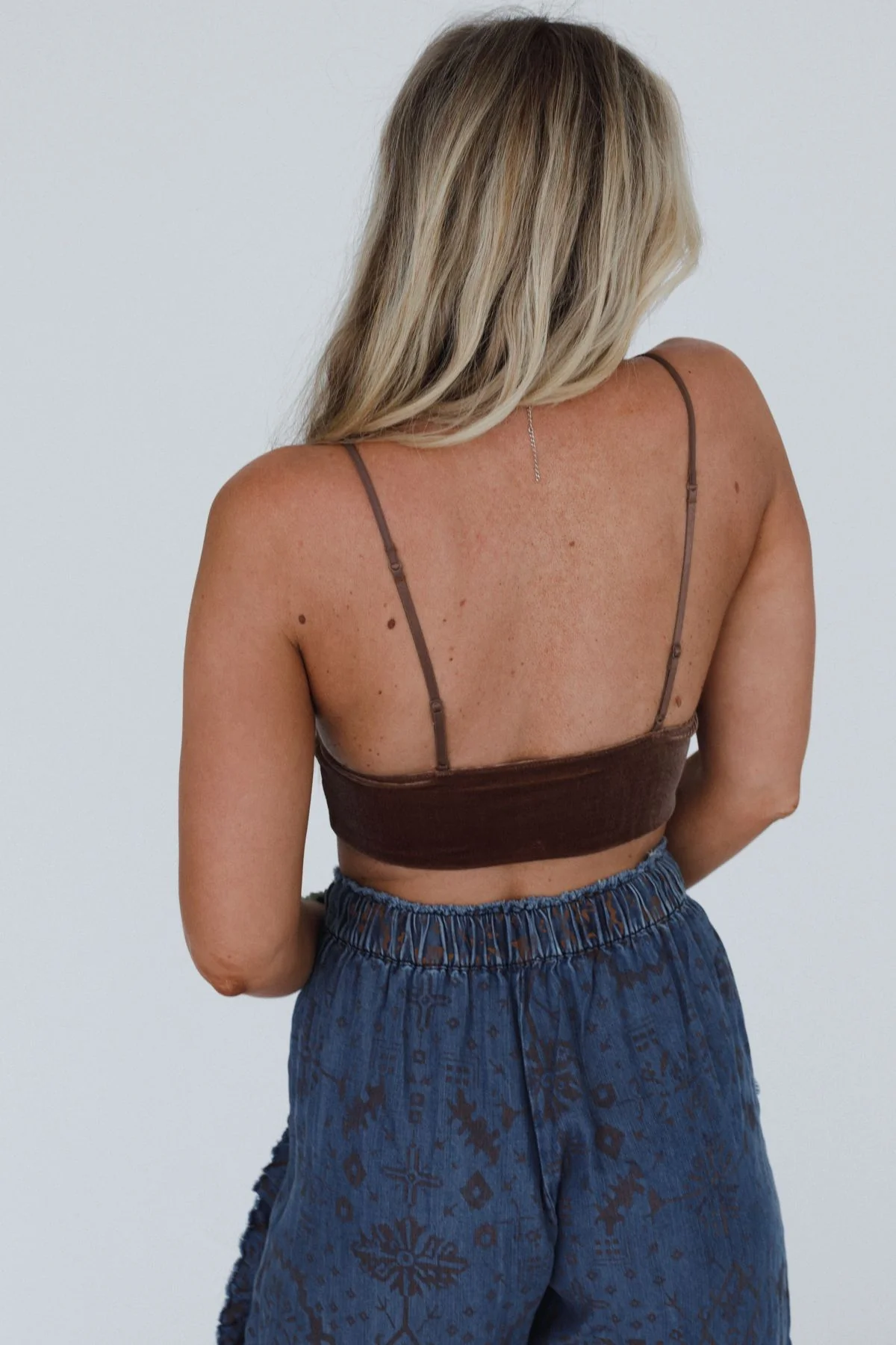 Mod Velvet Bralette - Mocha - Image 3