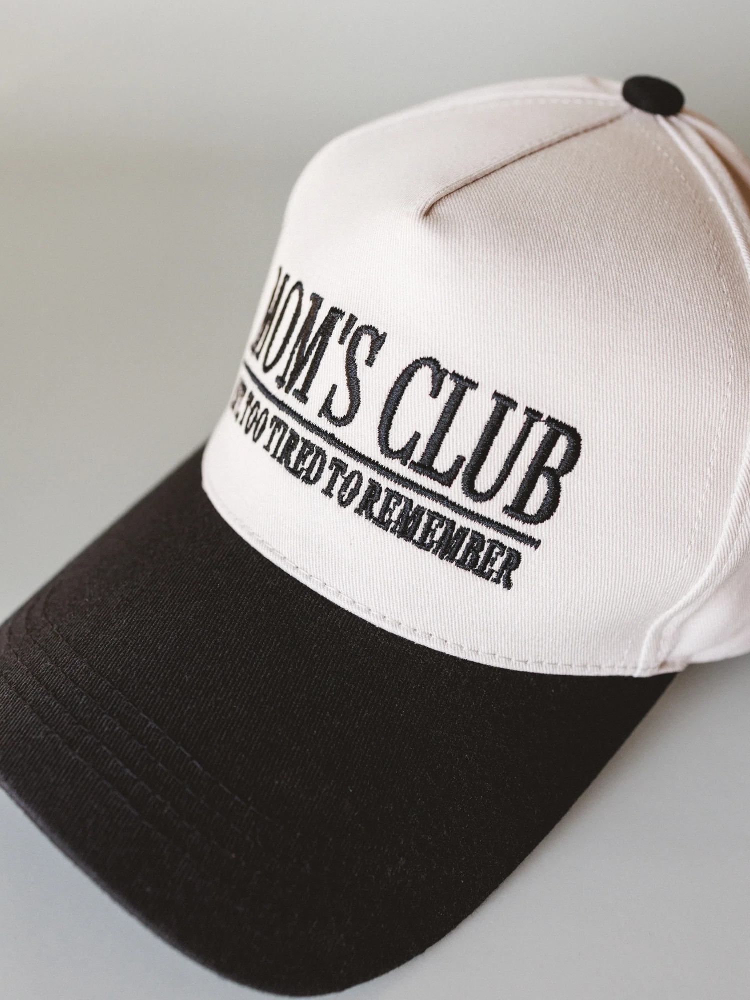 Mom's Club Baseball Hat - Black - Image 3