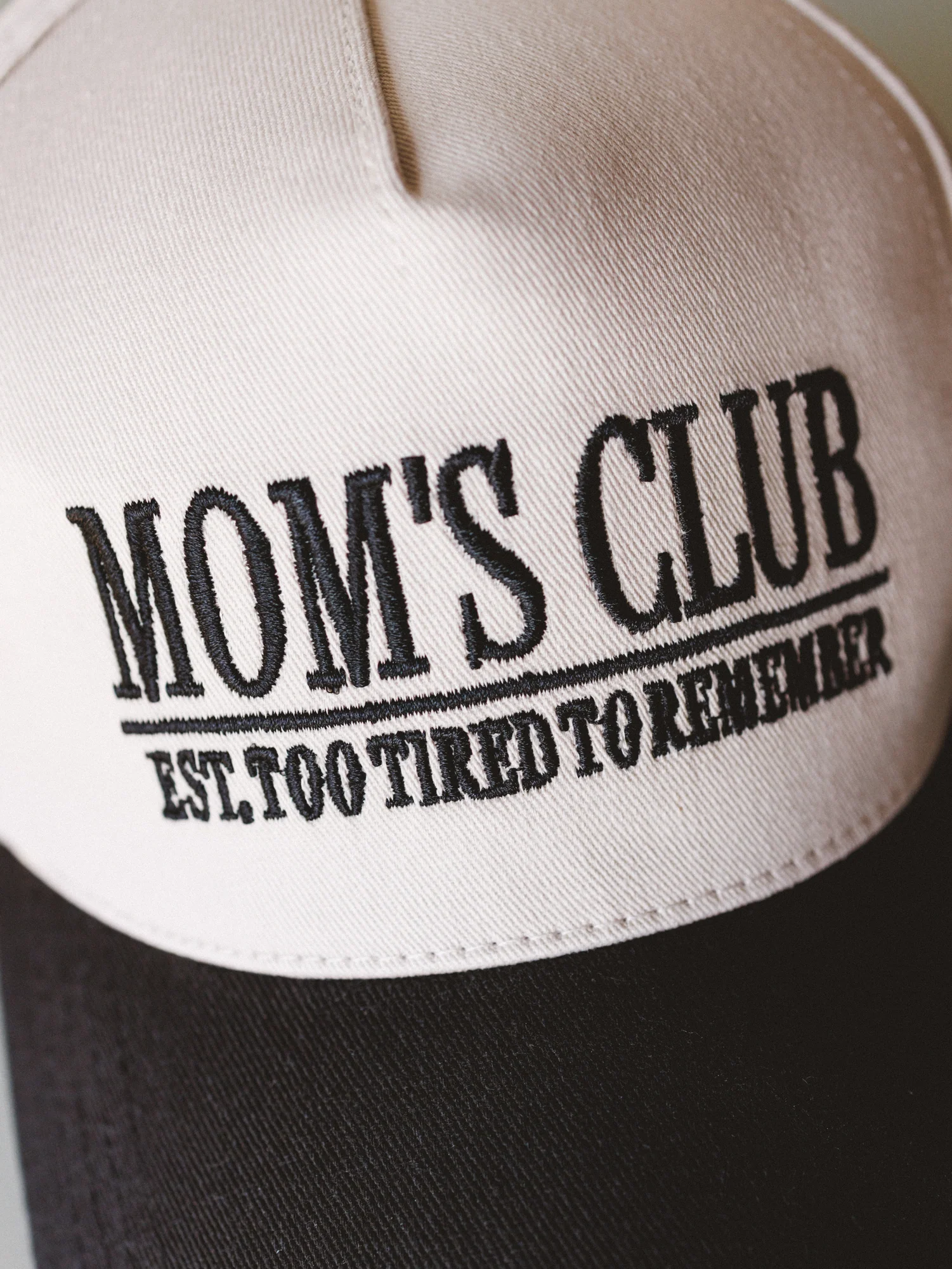 Mom's Club Baseball Hat - Black - Image 5