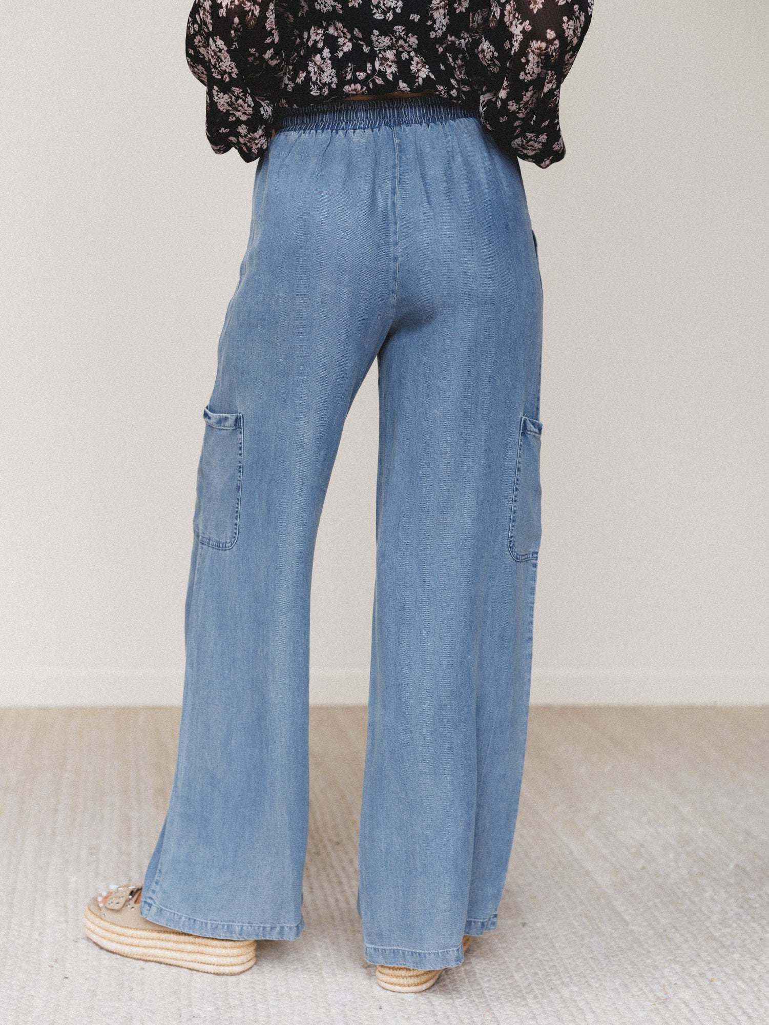 Mood Match Wide Leg Pants - Denim - Image 4