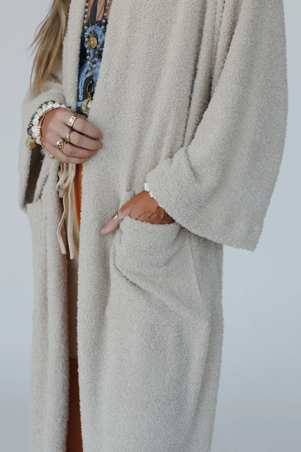 The Nest Moonlight Hug Cardigan - Seashell - Image 4