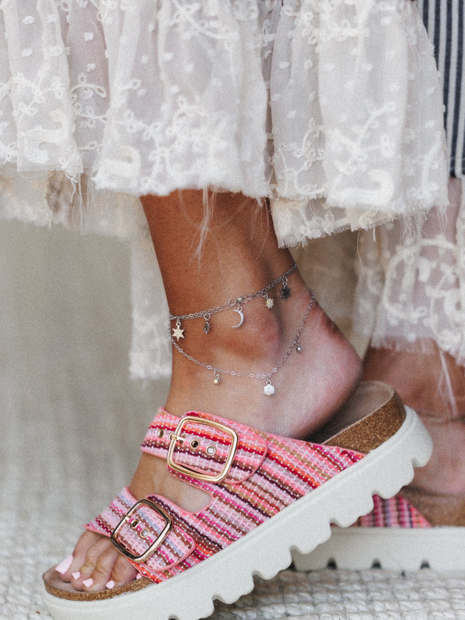 Moonlit Anklet - Silver - Image 3