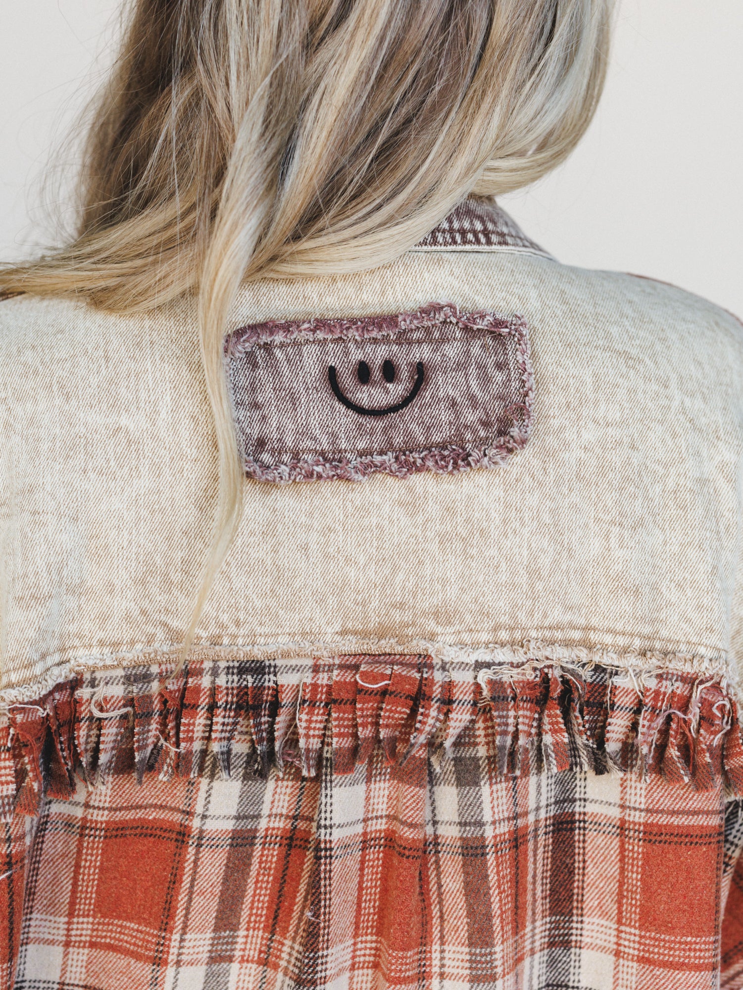 Moonlit Plaid Top - Brown - Image 3