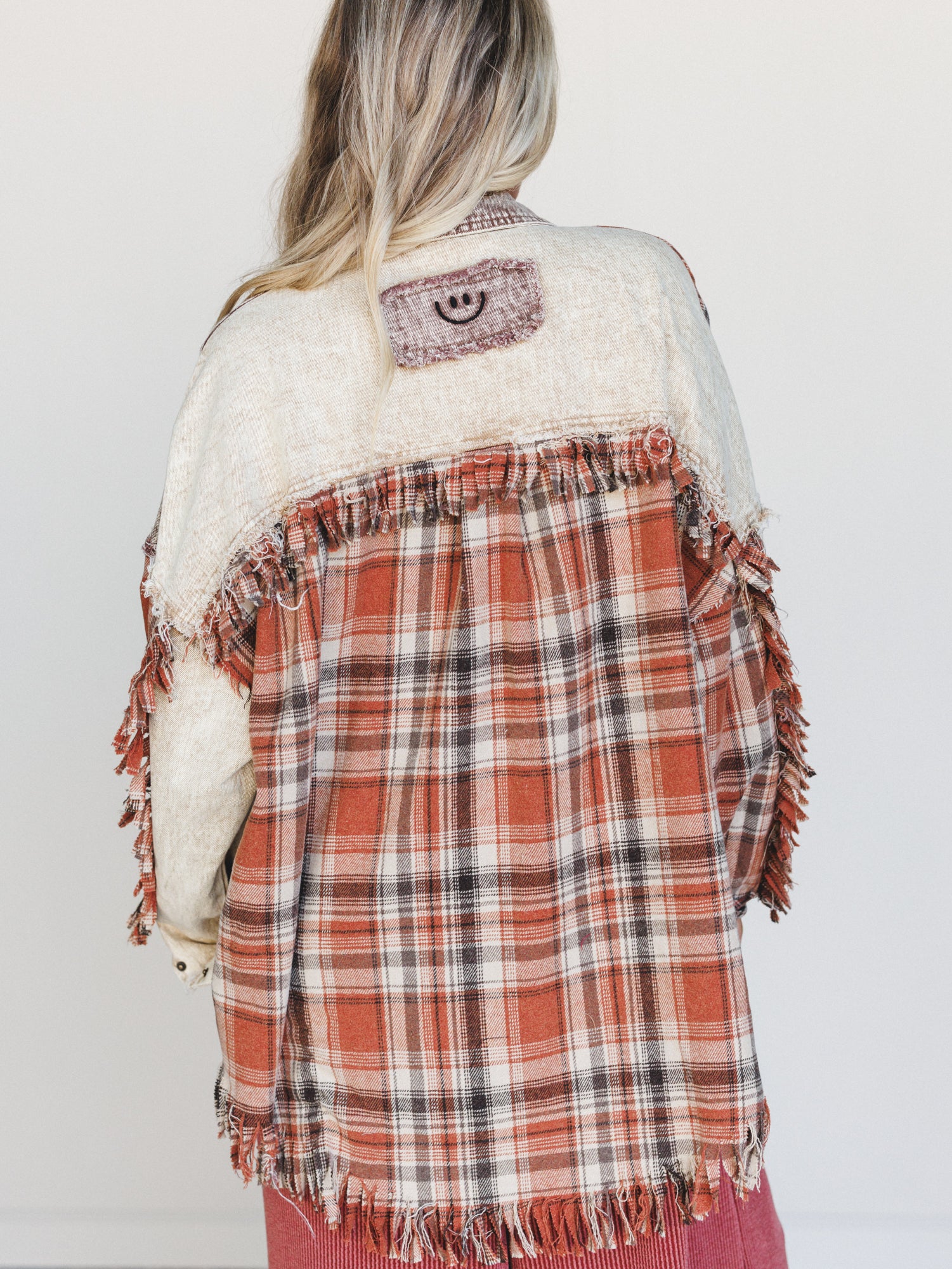 Moonlit Plaid Top - Brown - Image 6
