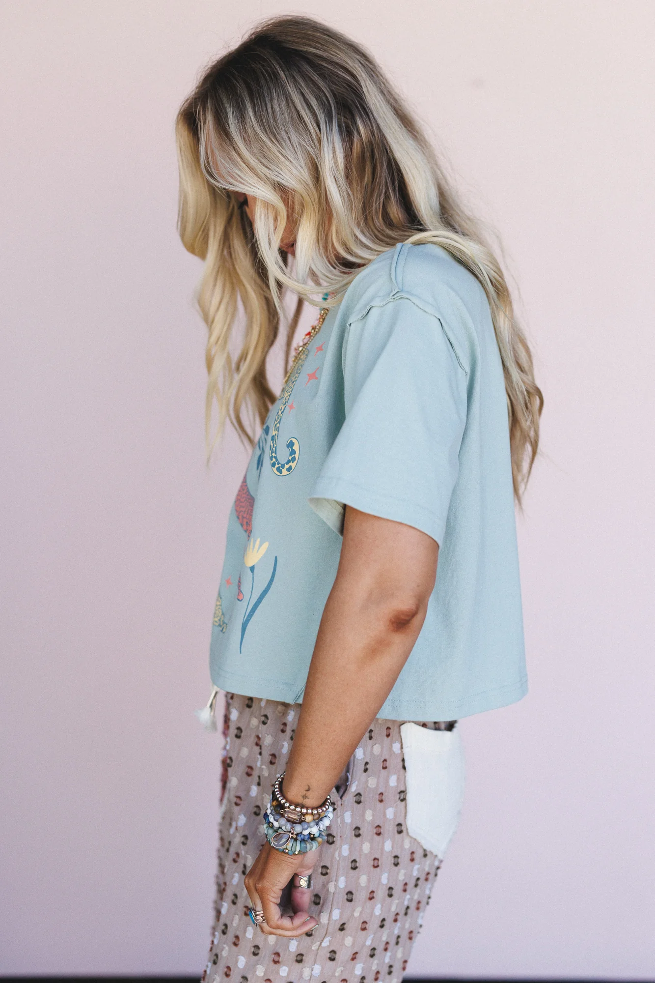 Moonlit Prowl Tee - Sage - Image 5