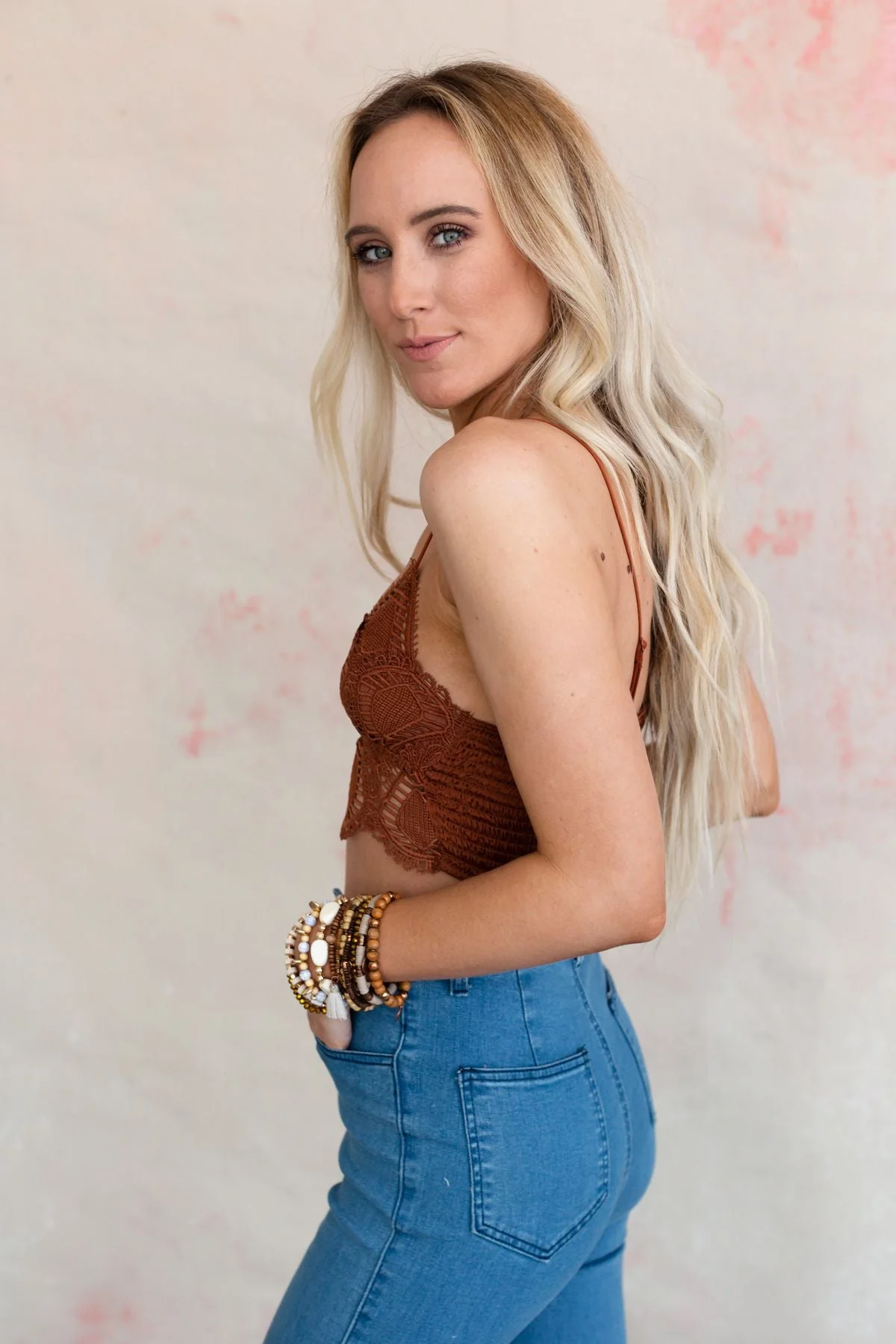 Morgan Lace Bralette - Cinnamon - Image 2