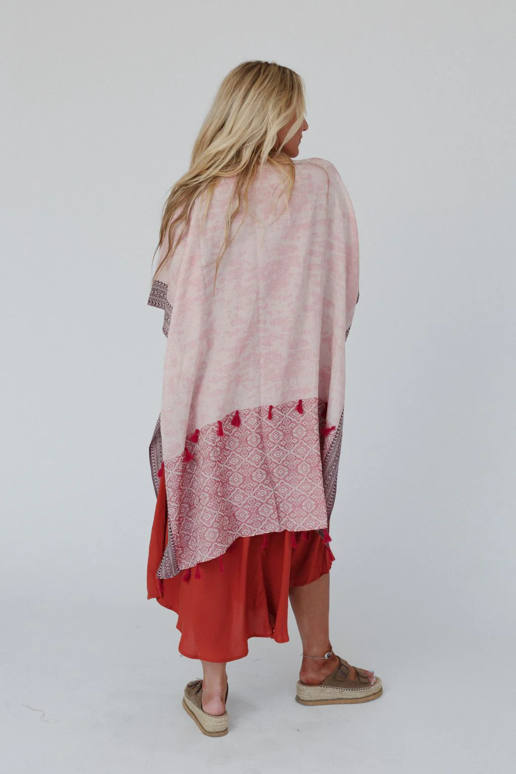 Moroccan Clouds Kimono - Rose - Image 4