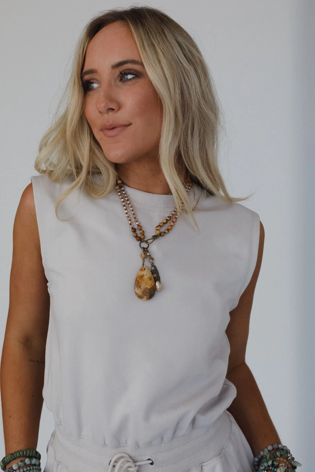 Mountain Meadow Necklace - Taupe Multi - Image 4
