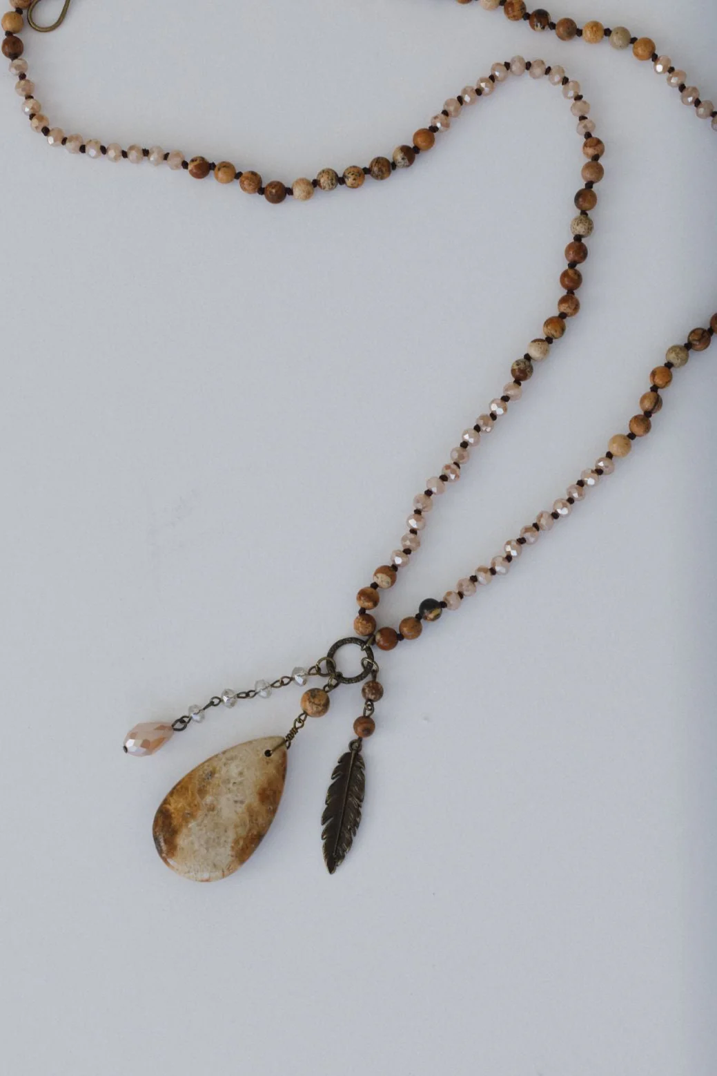 Mountain Meadow Necklace - Taupe Multi