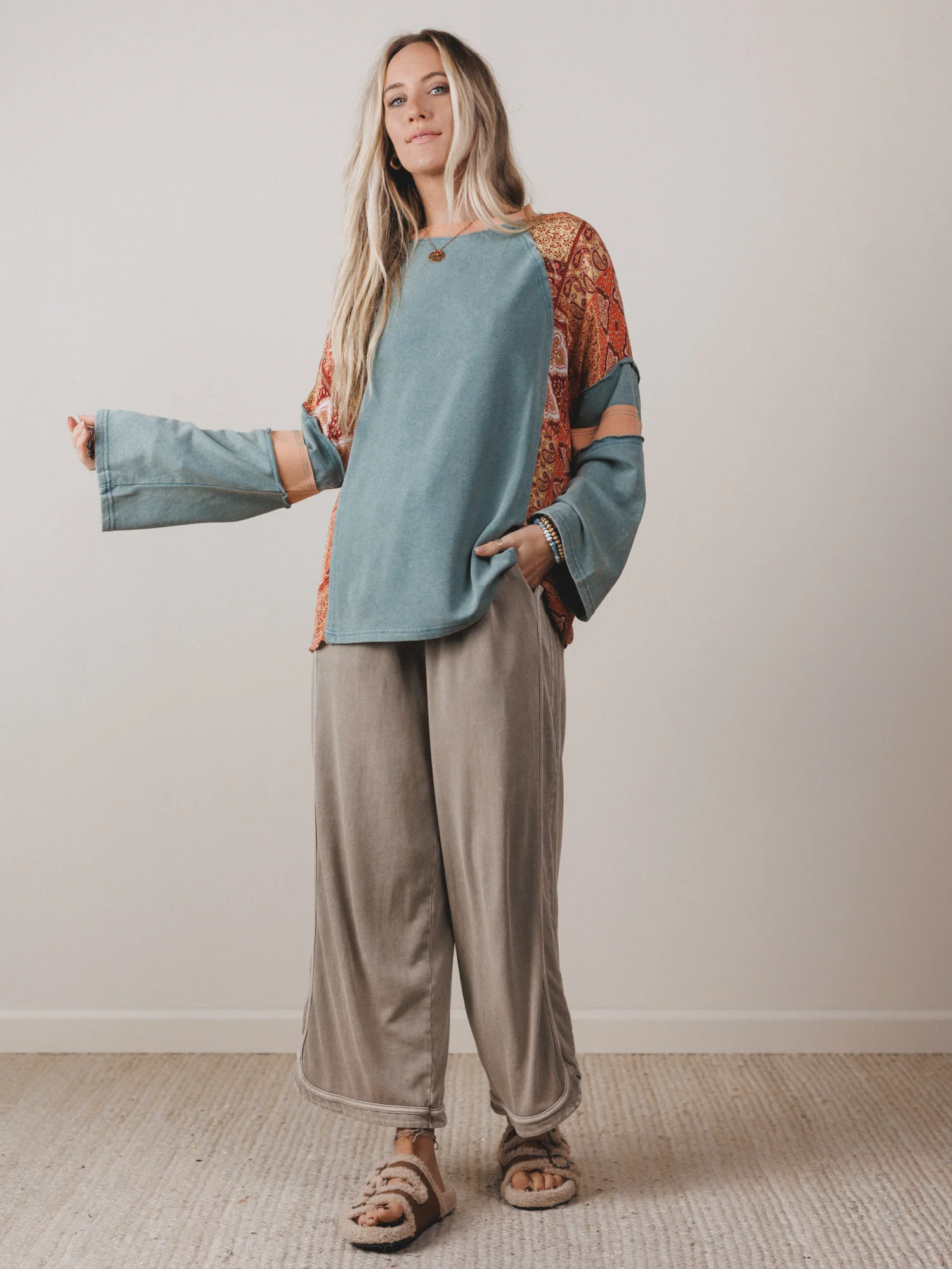 Mystic Prairie Top - Teal - Image 5