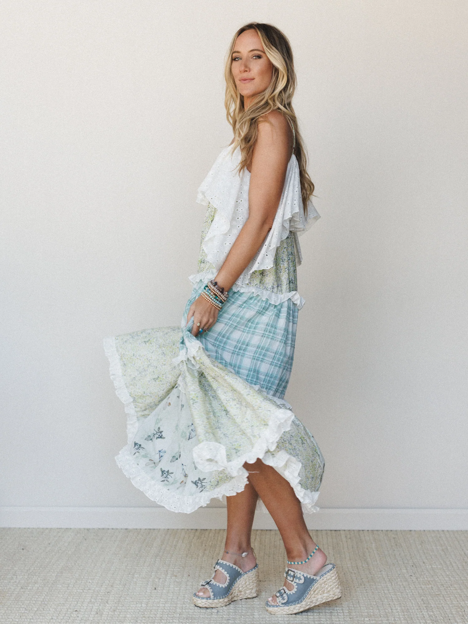 Nature Gathering Dress - Olive Multi - Image 3
