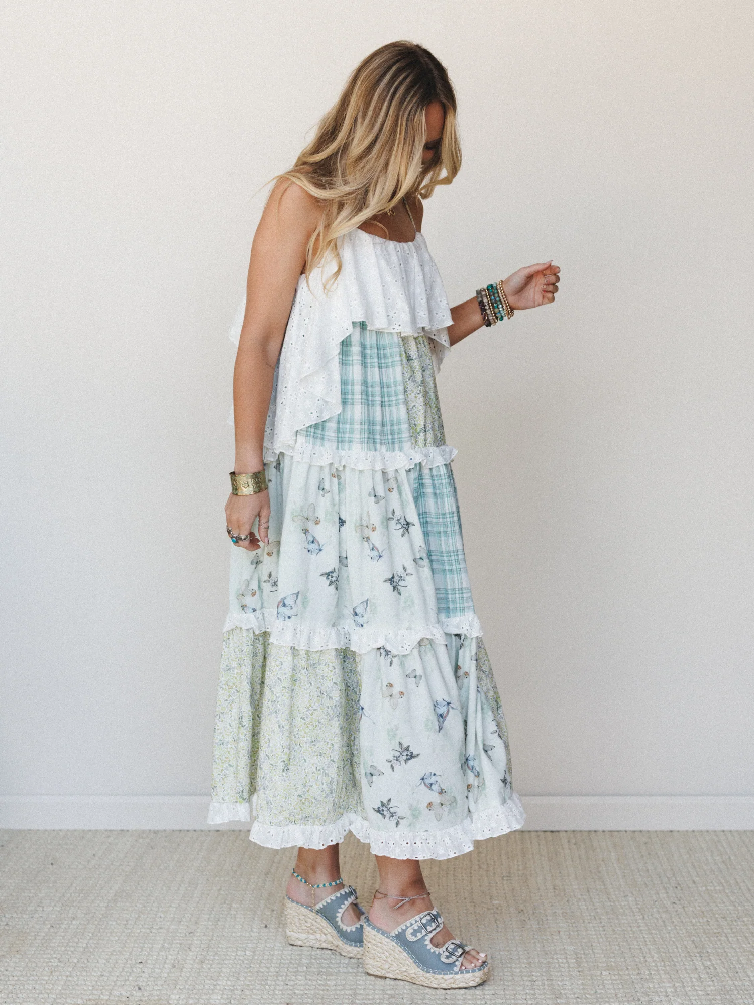 Nature Gathering Dress - Olive Multi - Image 6