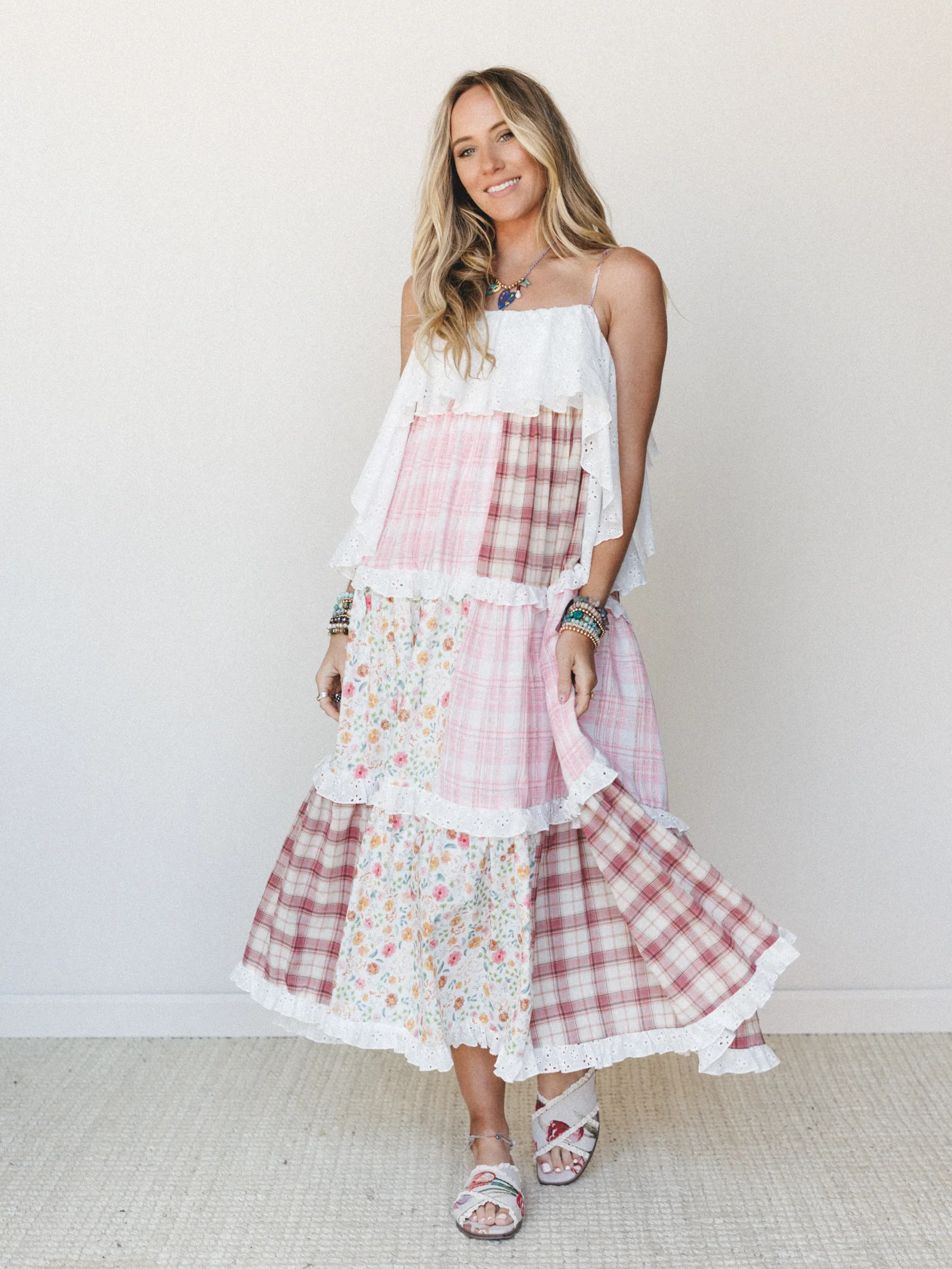 Nature Gathering Dress - Pink Multi - Image 2