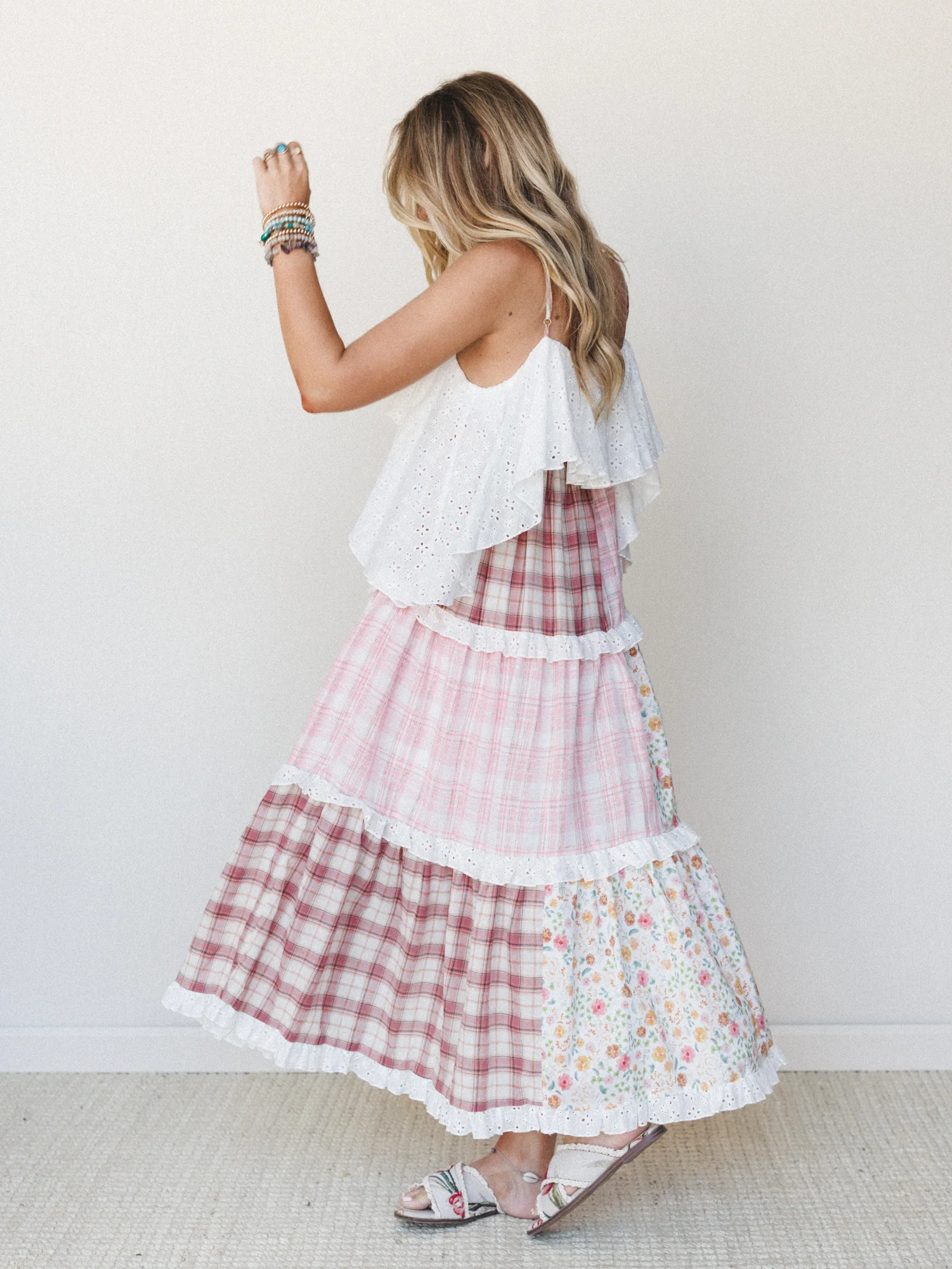 Nature Gathering Dress - Pink Multi - Image 4
