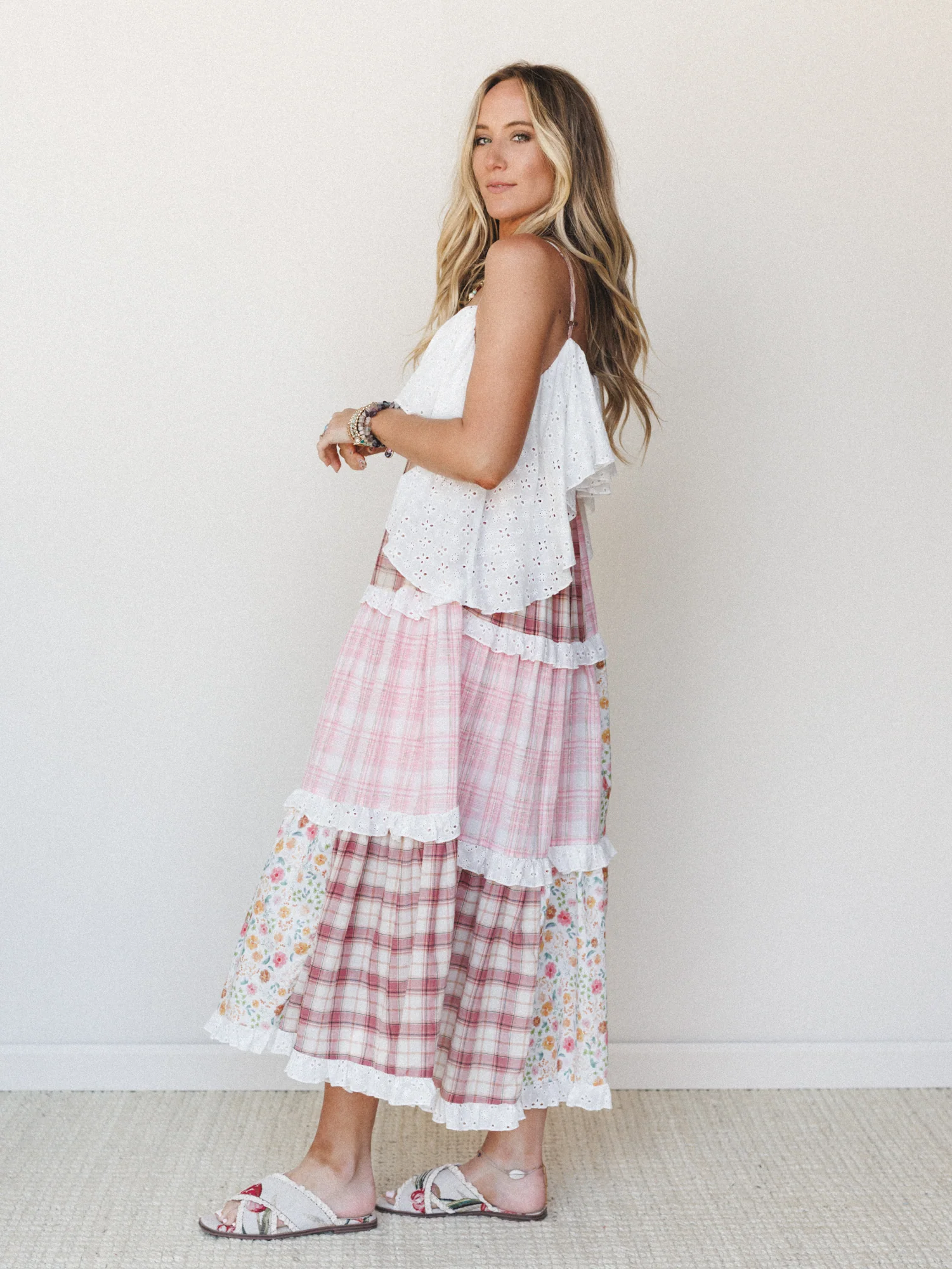 Nature Gathering Dress - Pink Multi - Image 5