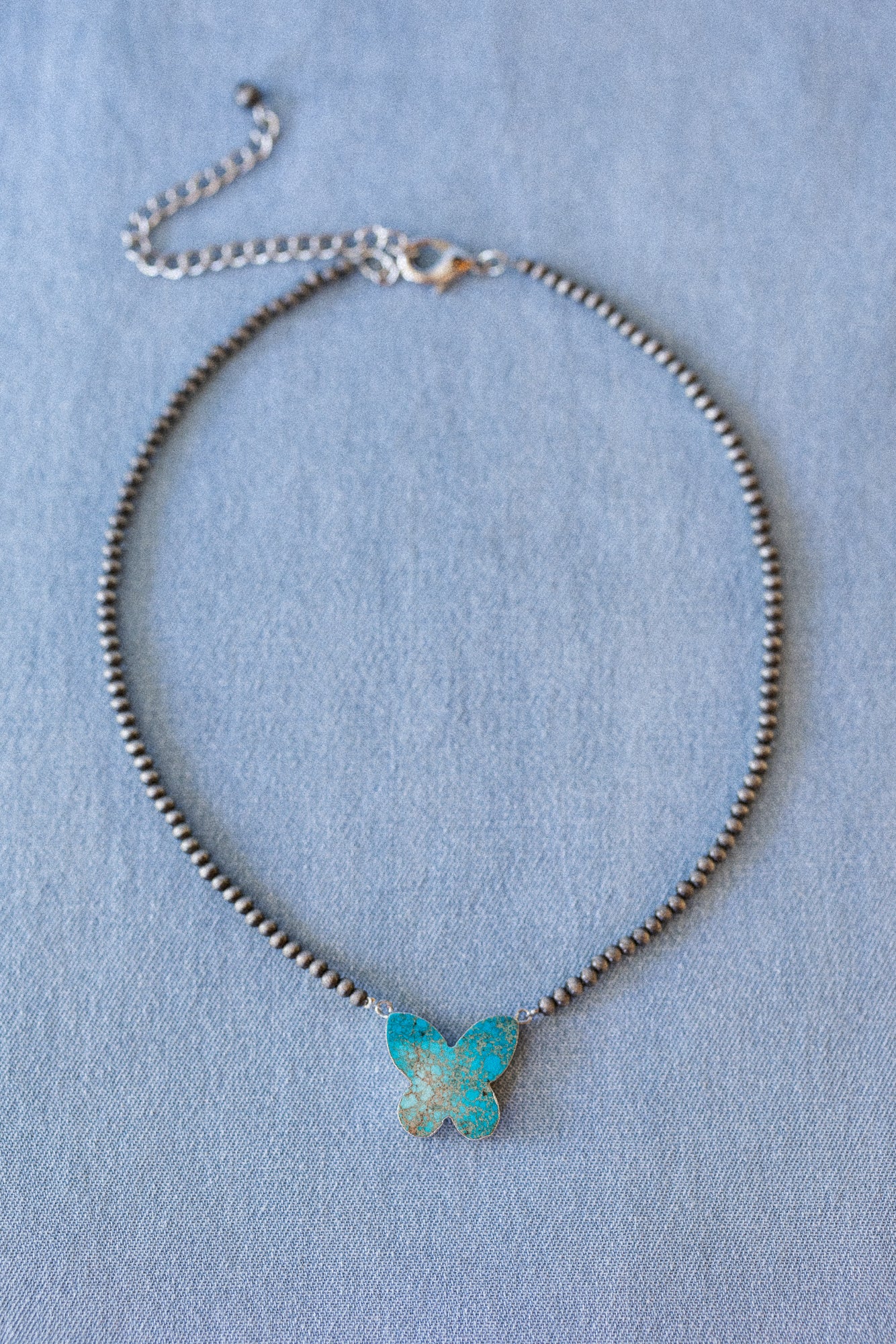 New Wings Necklace - Turquoise - Image 3