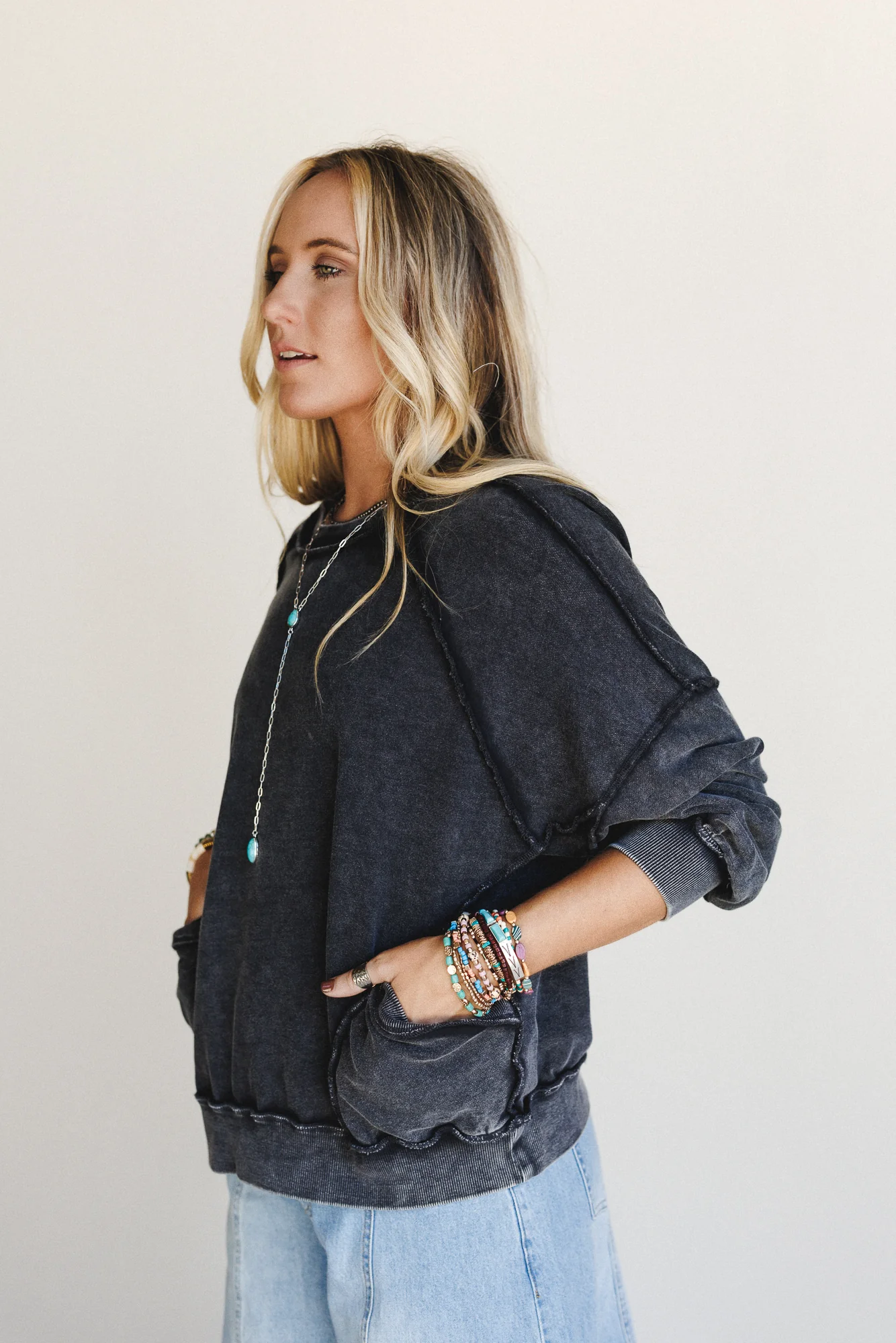 No Limits Pullover Top - Black - Image 3