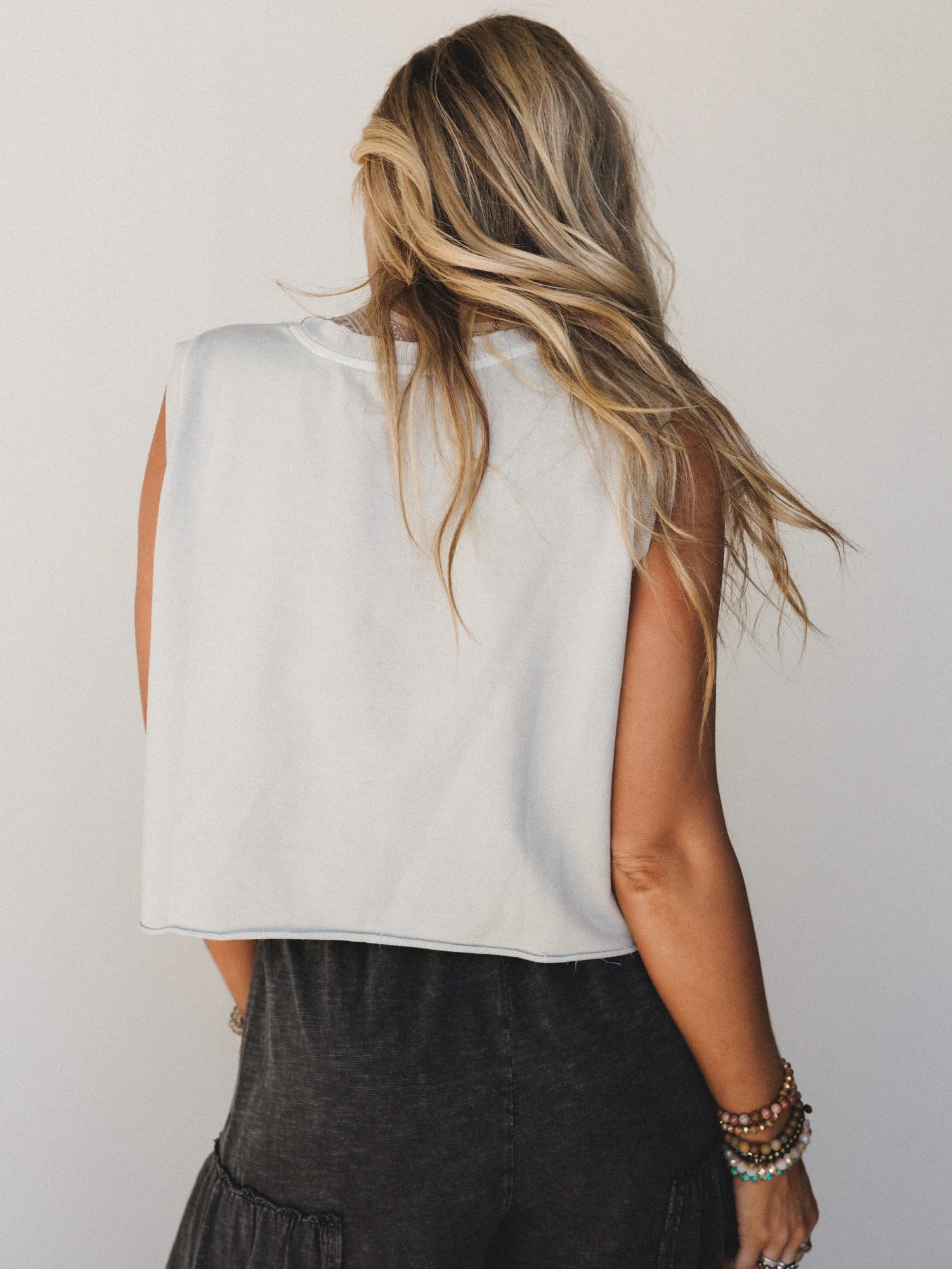 No Rules Sleeveless Top - Beige - Image 4