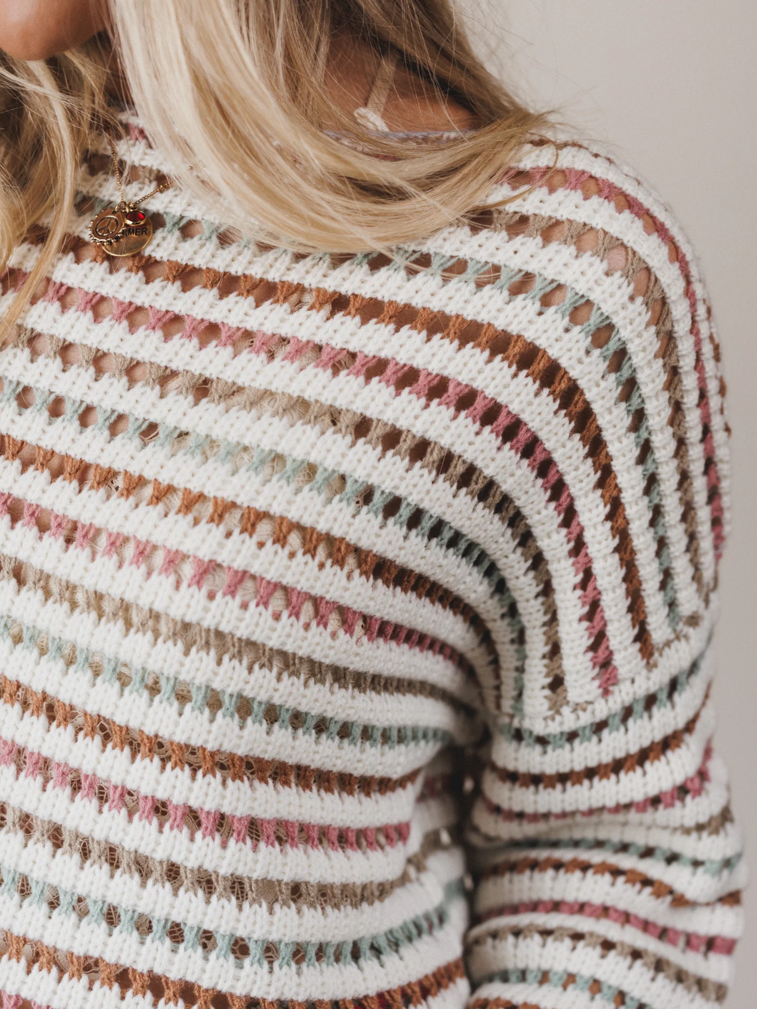 Noa Striped Sweater Top - Multi - Image 3