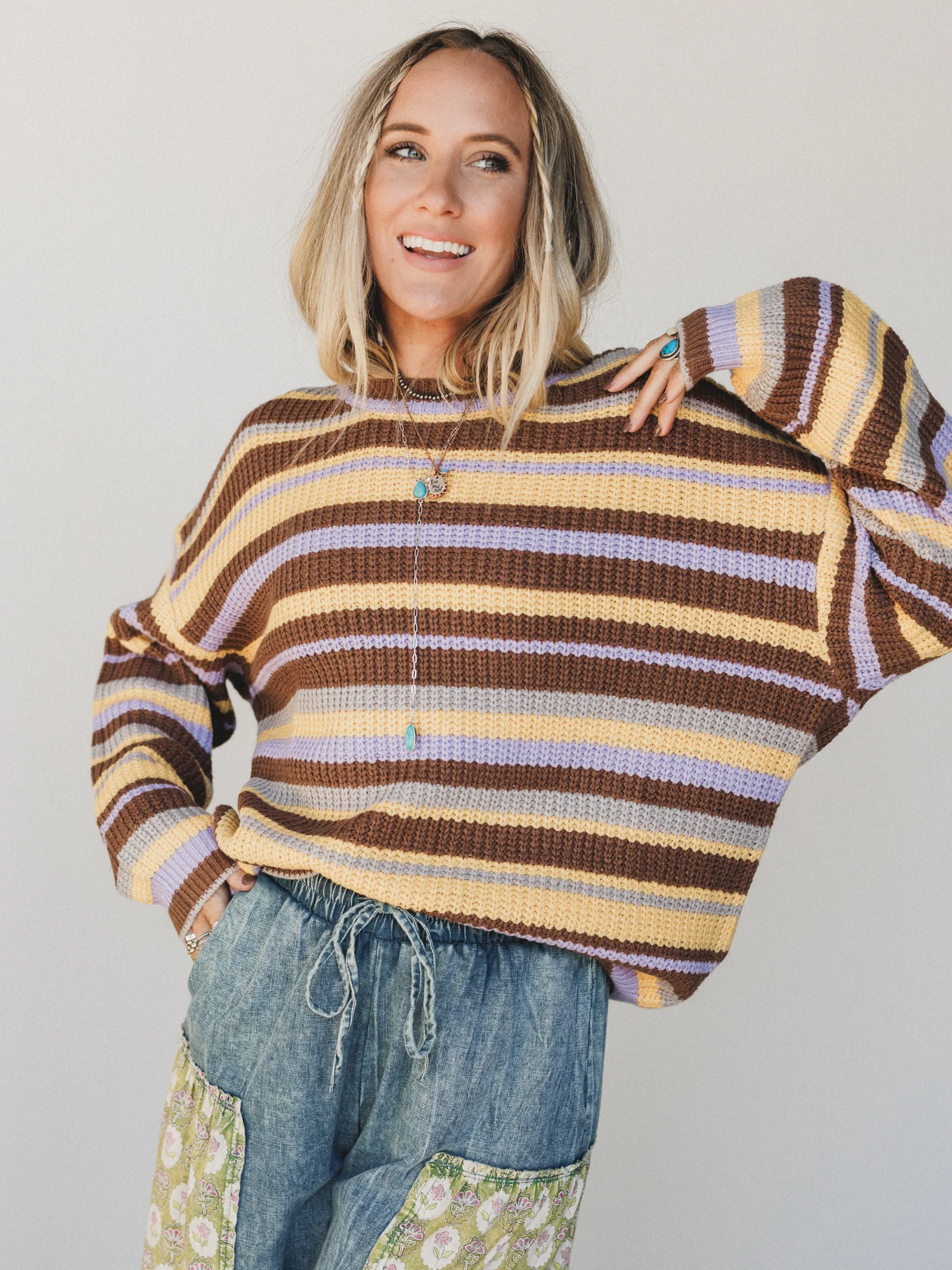 Nomad Line Sweater - Yellow - Image 5