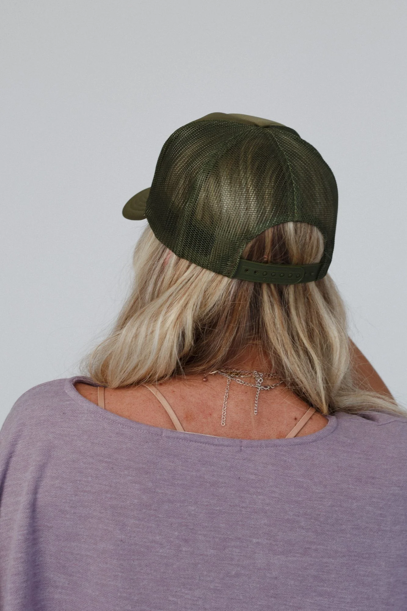 Not Your Cowboy Trucker Hat - Olive - Image 4