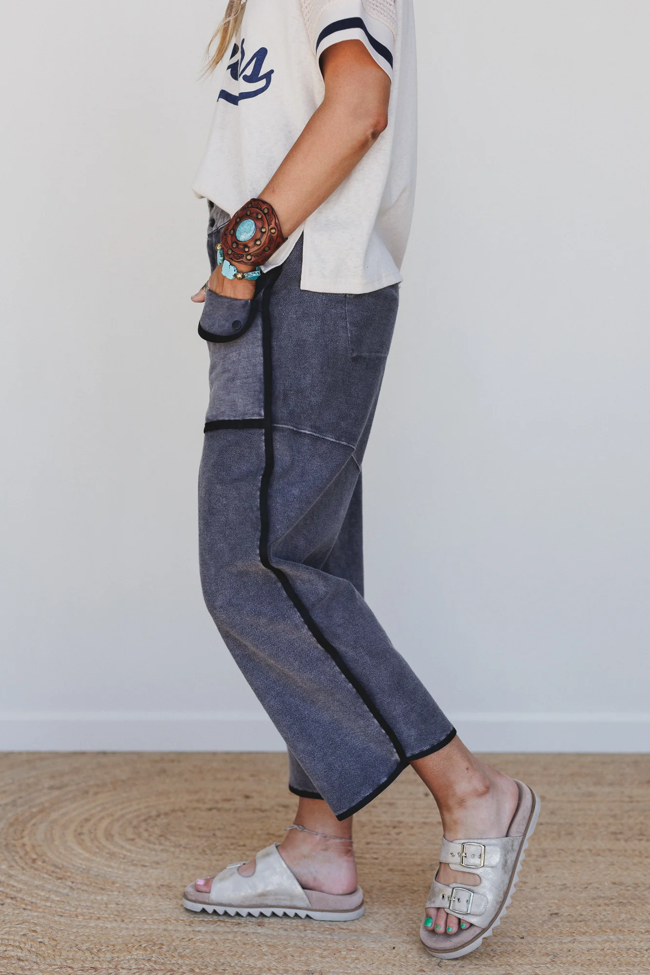 Nothing Less Barrel Pants - Black - Image 2