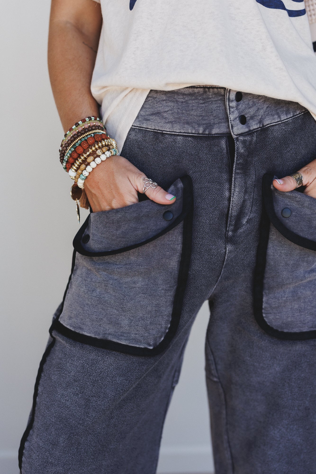 Nothing Less Barrel Pants - Black - Image 3