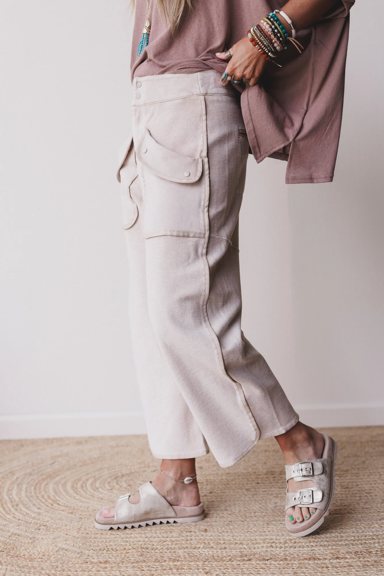 Nothing Less Barrel Pants - Sand - Image 5