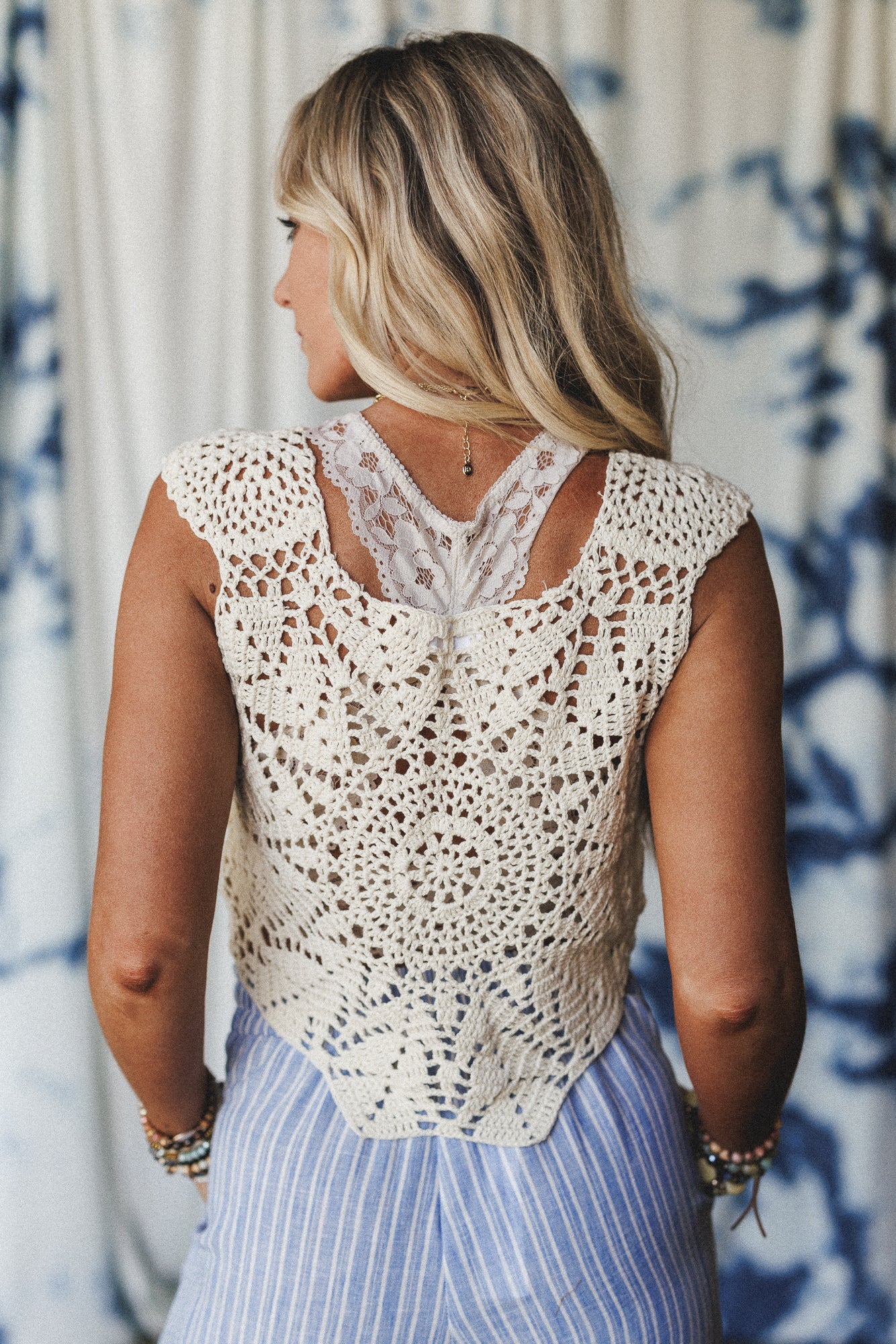 Nova Crochet Top - Cream - Image 4