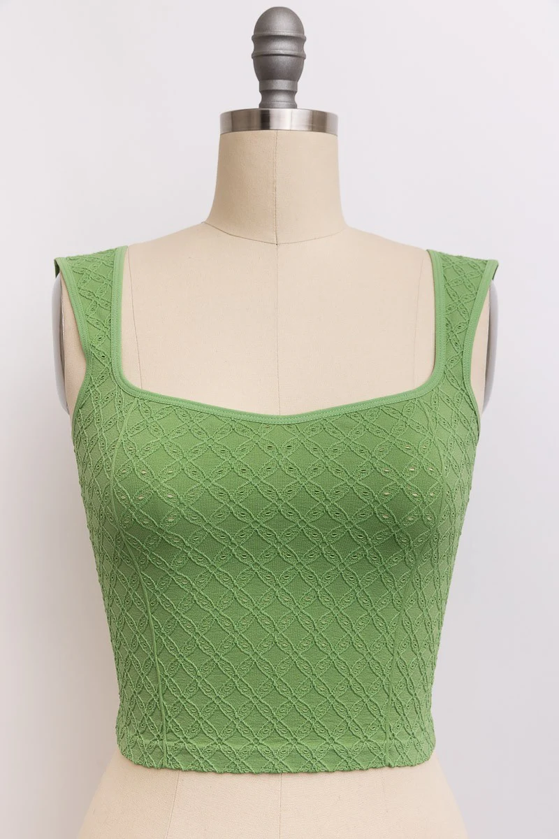 Ocean City Textured Brami - Green - Image 7