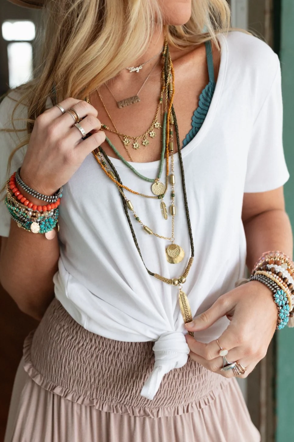 Odessa Necklace - Mustard Multi - Image 4