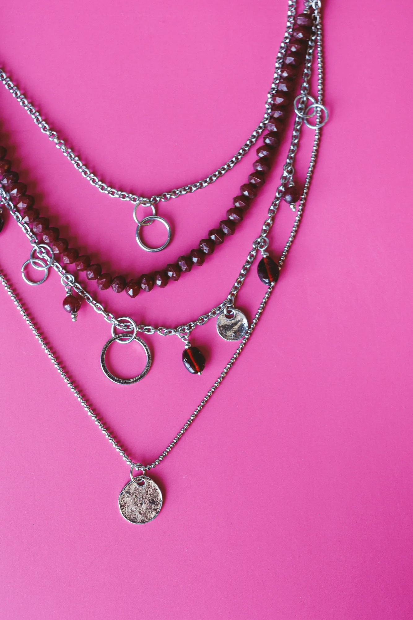 Off We Go Necklace - Black Multi - Image 3