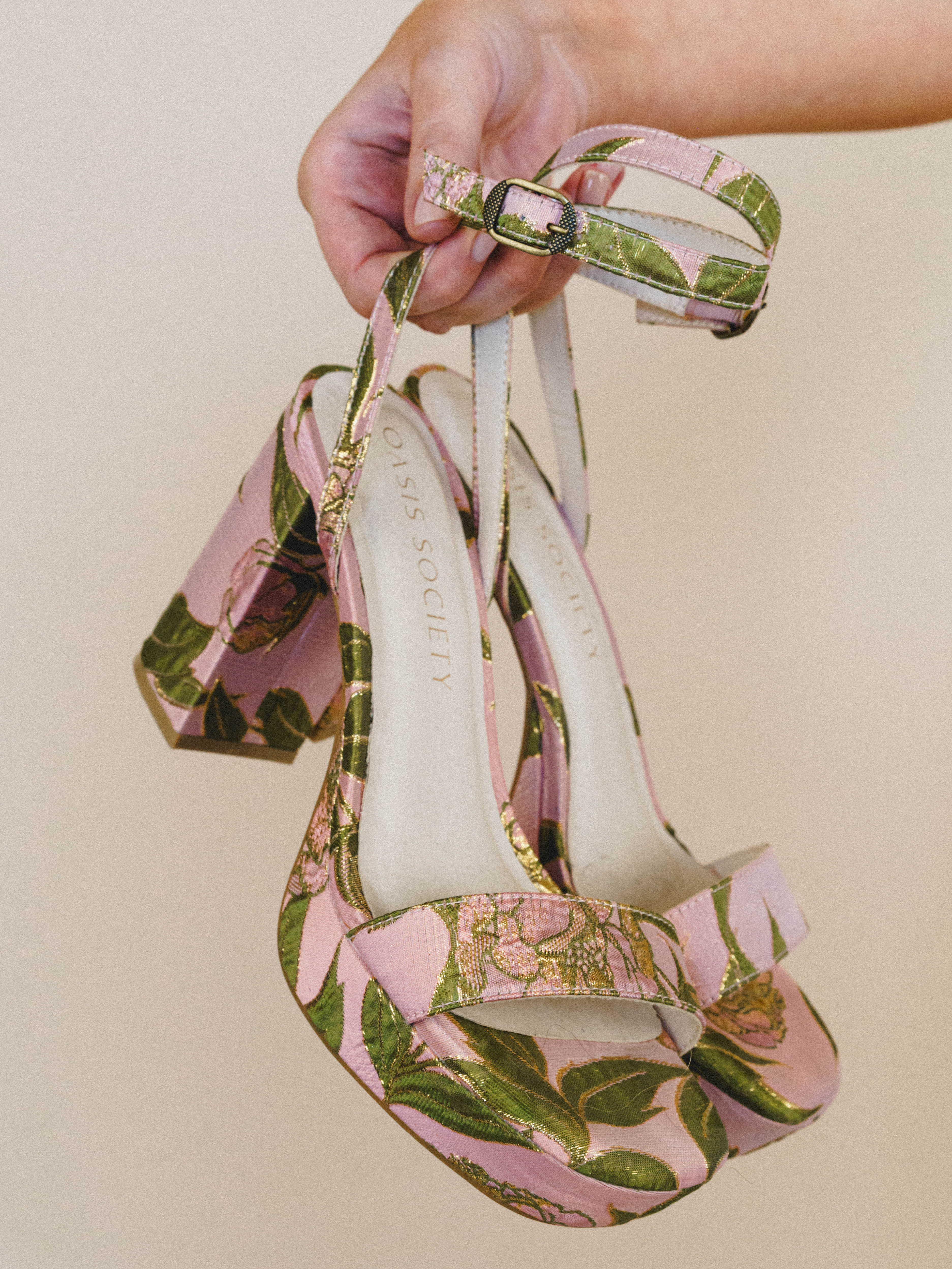 Olympia Heel - Rose Garden