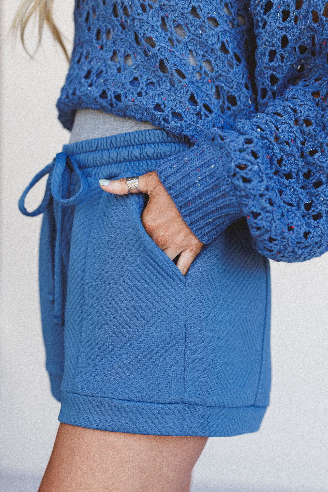 One With It Shorts - Blue - Image 2