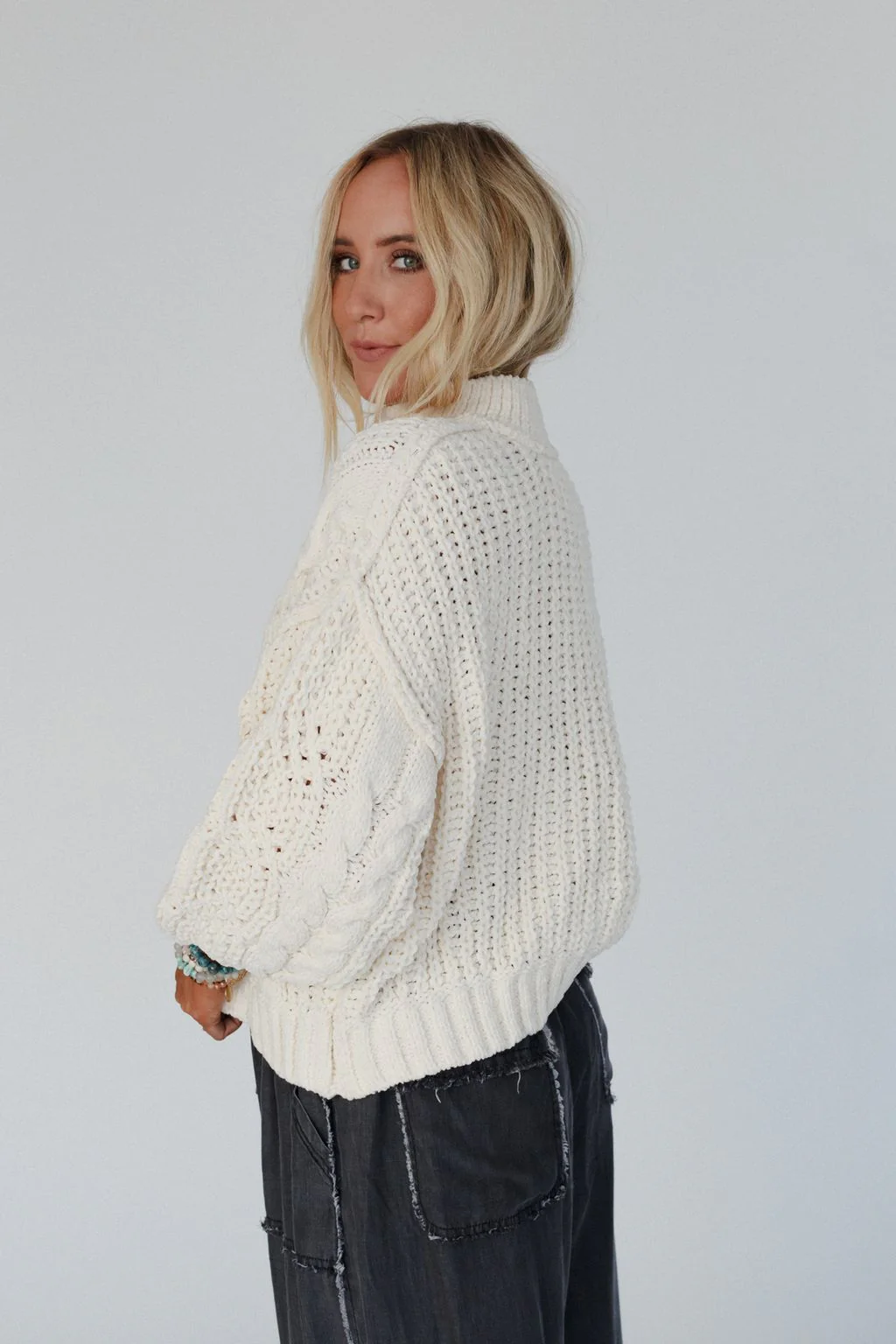 Orchard Charm Sweater - Cream - Image 4